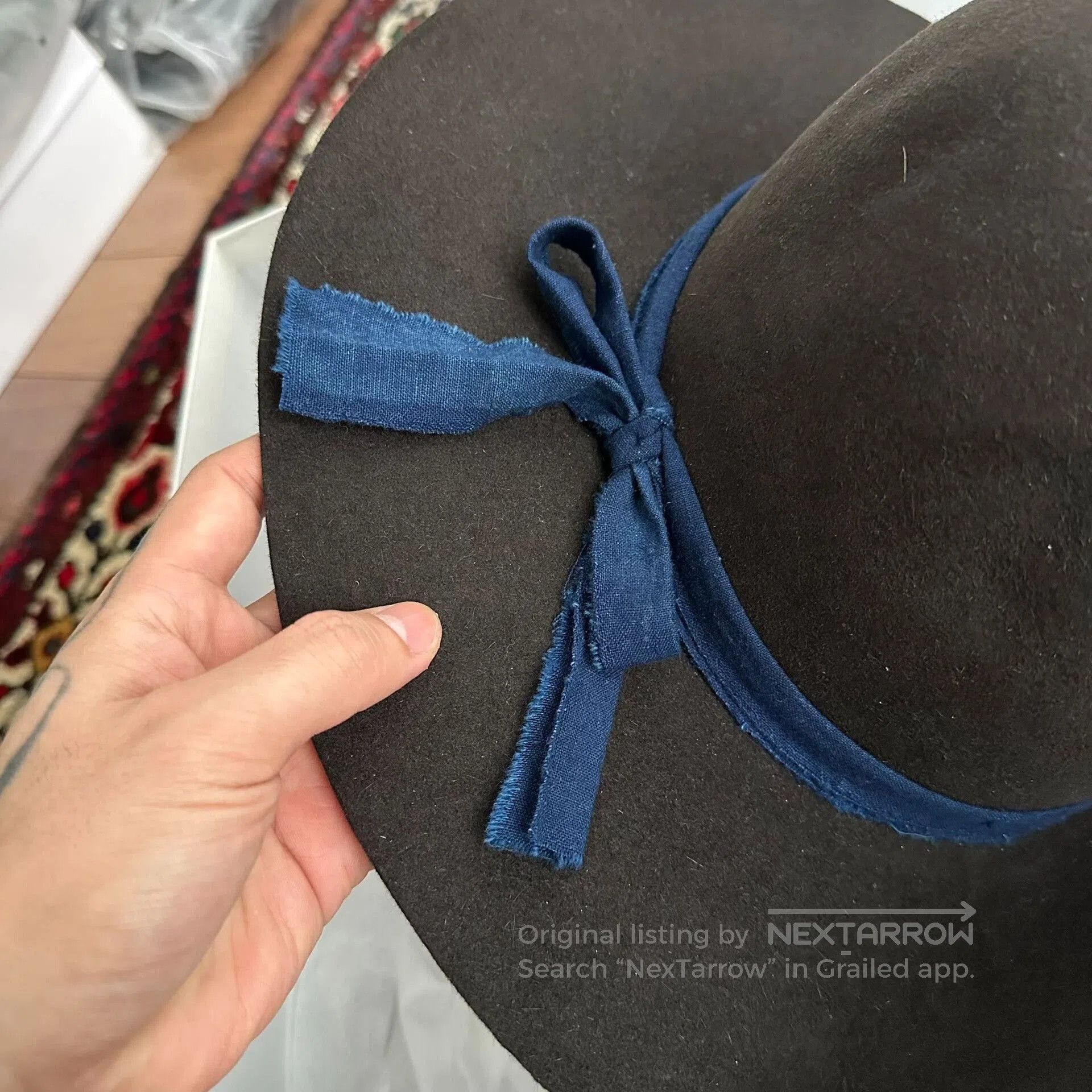 Visvim visvim laureate hat kofu in black. Size ONE SIZE - 2 Thumbnail