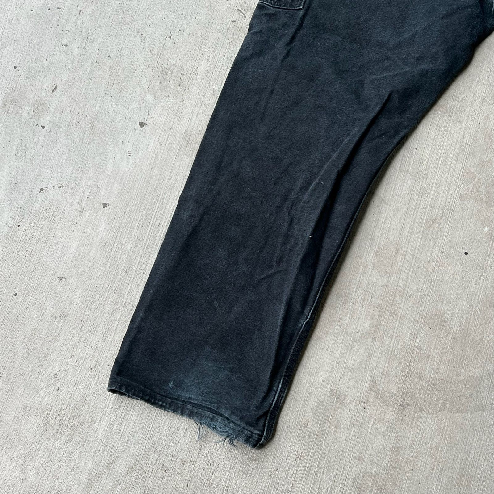 Carhartt × Vintage Carhartt faded black double knee work wear carpenter pants Size US 36 / EU 52 - 9 Thumbnail