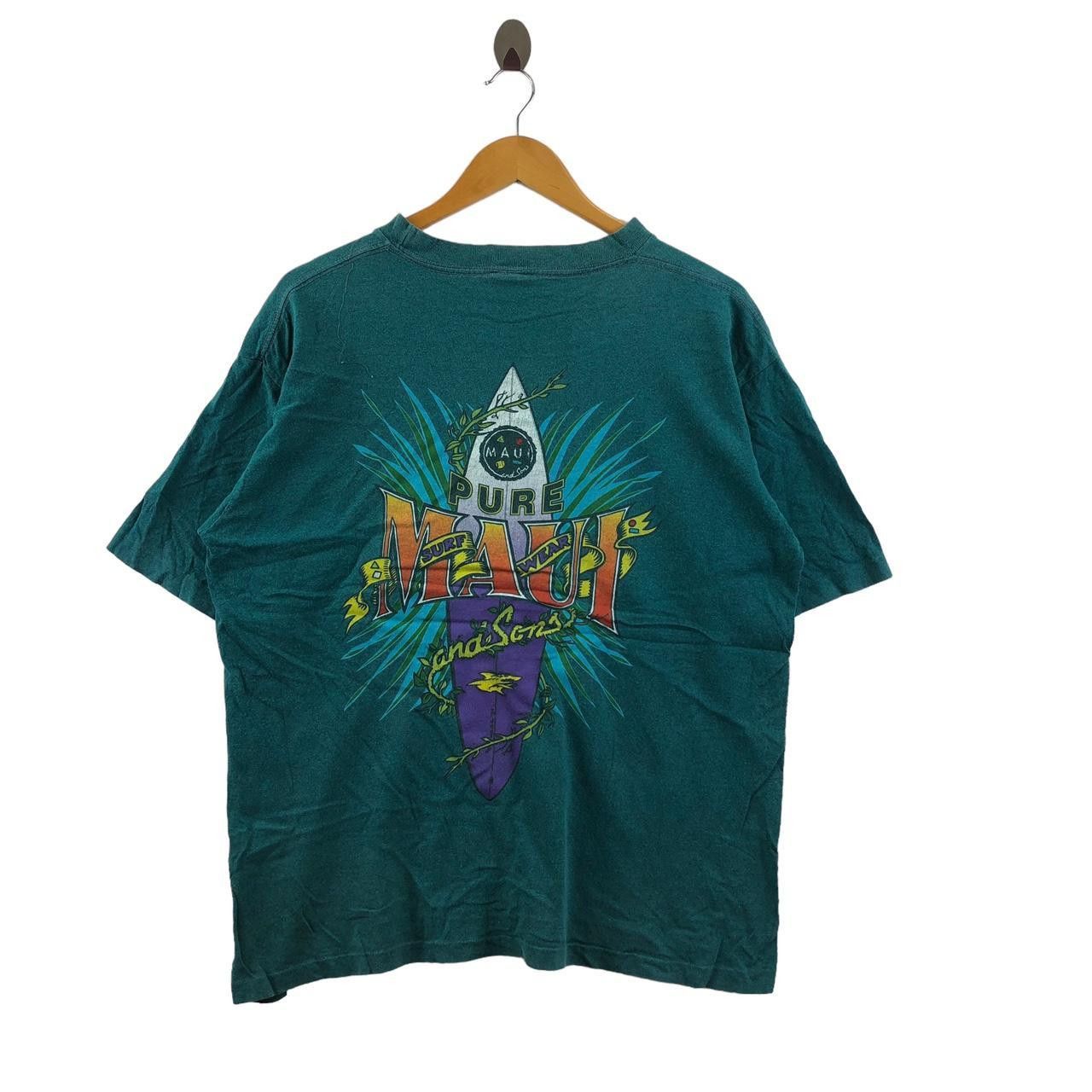 Maui and Sons Vintage 90’ MAUI & SON Pure Hawaii Surf Wear USA Tee Shirt Size US L / EU 52-54 / 3 - 1 Thumbnail