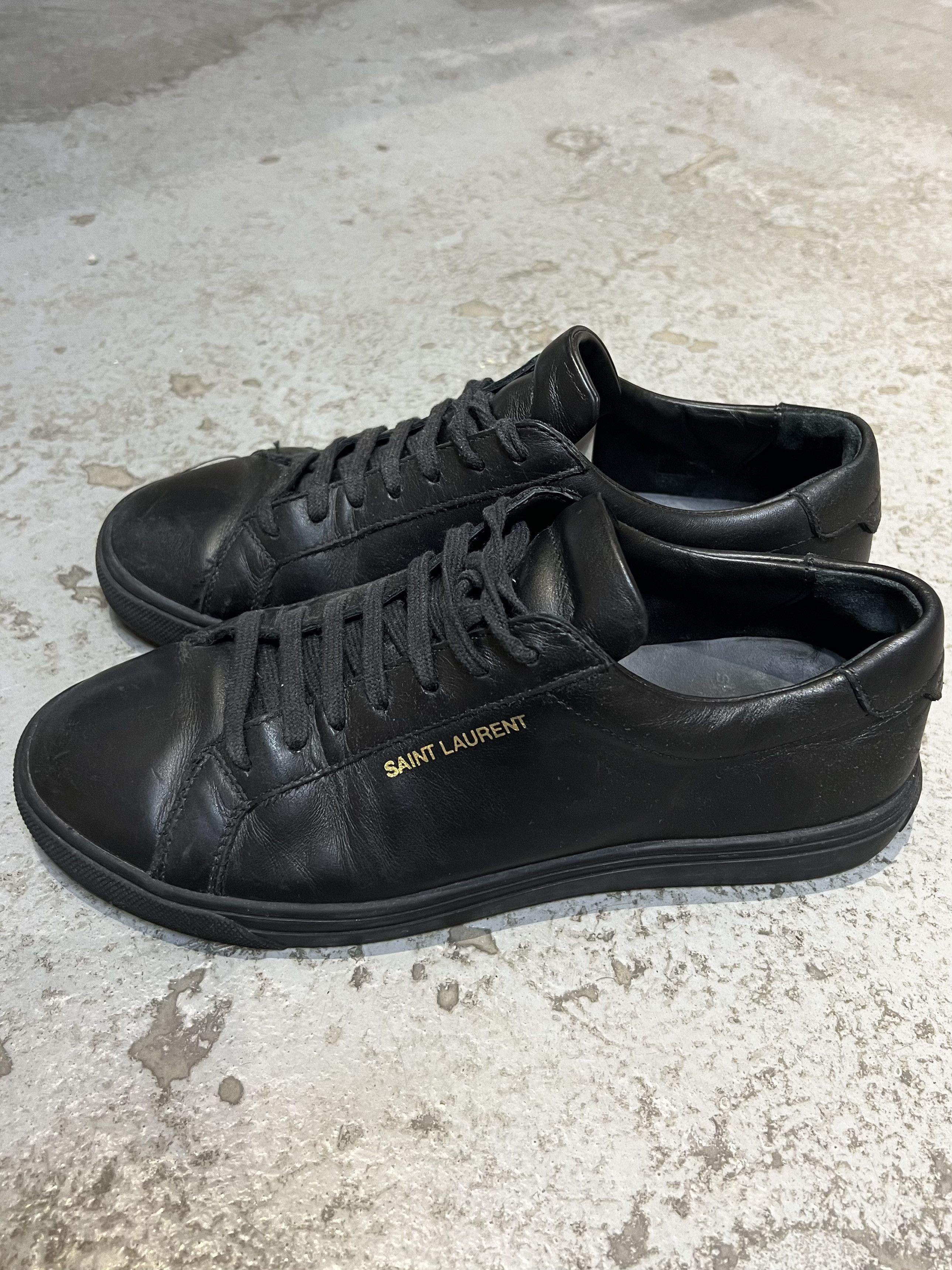 Saint Laurent Paris Saint Laurent Paris Andy Low Leather shoes Size US 7.5 / IT 37.5 - 3 Thumbnail