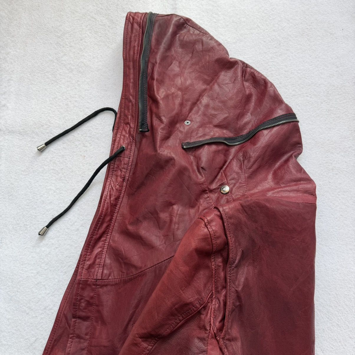 Katharine Hamnett London 2000s Katharine Hamnett "Alien Asymmetrical Goat Skin Jacket Size US M / EU 48-50 / 2 - 11 Thumbnail