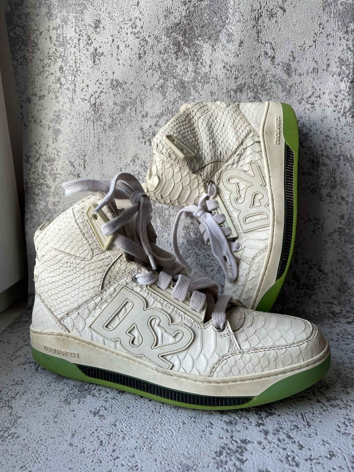 Dsquared2 Dsquared 2 Snake Skin Printed Sneakers Size US 8 / IT 38 - 1 Thumbnail