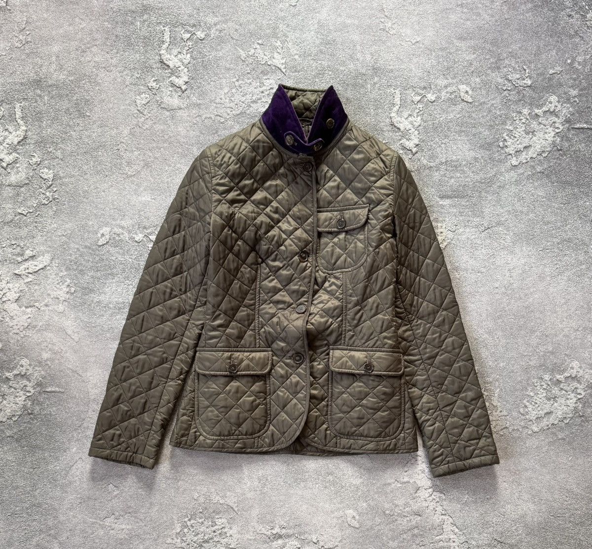 Designer Waterville 42 Italy quilted field jacket coat bomber Size M / US 6-8 / IT 42-44 - 4 Thumbnail