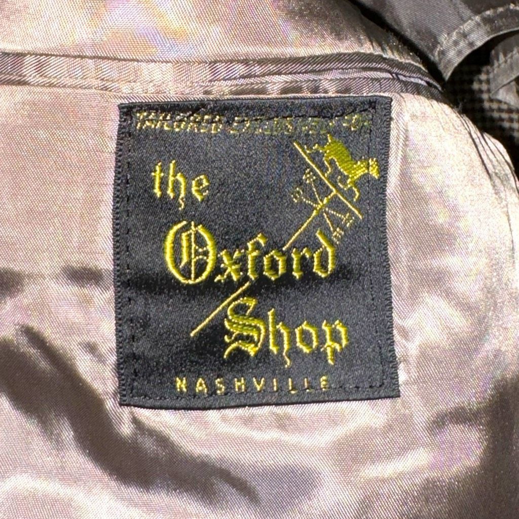 Oxxford Clothes Oxford Shop Custom Tan & Red Windowpane Tweed Sport Coat 40R Size 40R - 2 Thumbnail