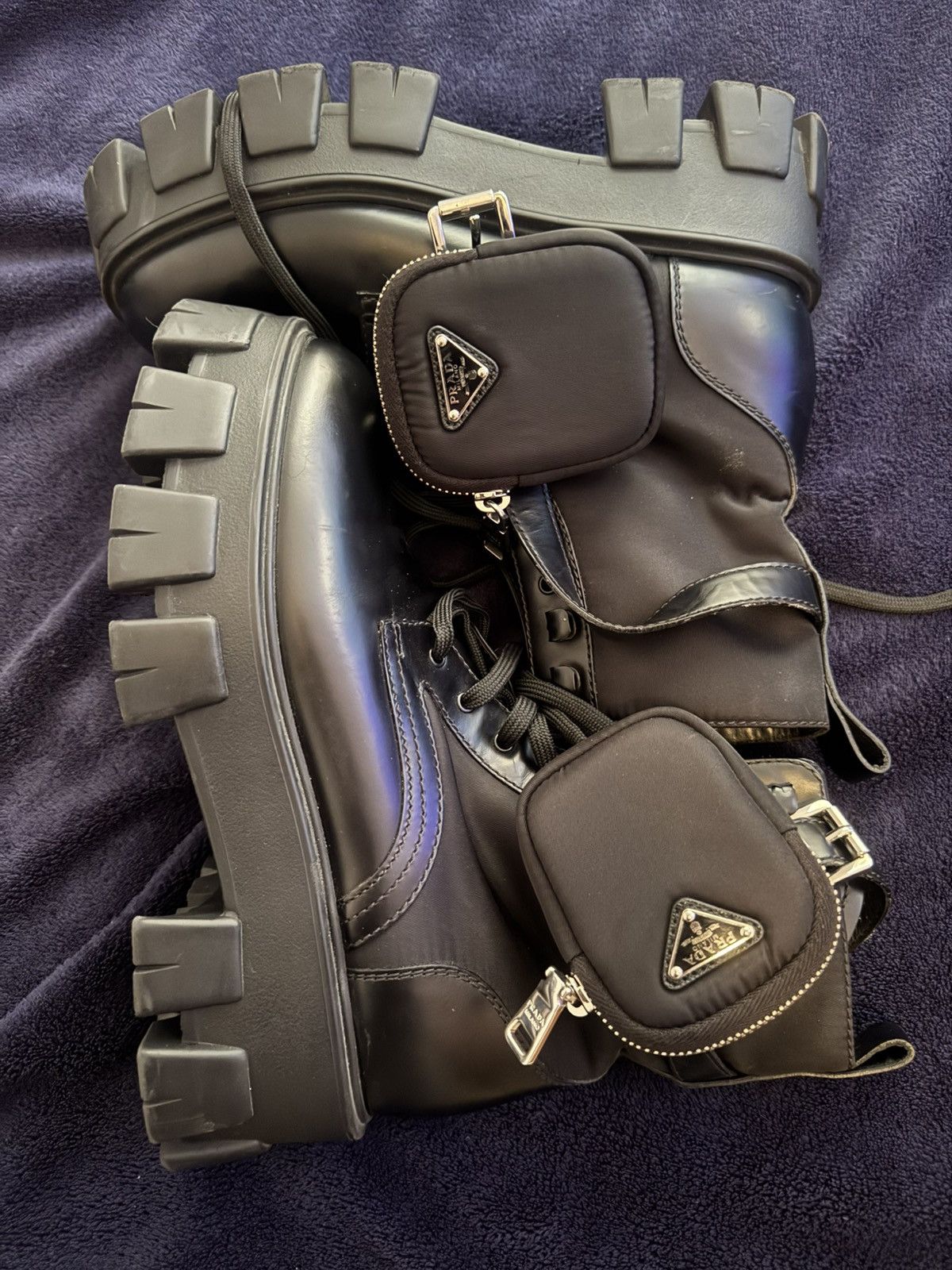 Prada Prada Monolith Re-Nylon Boots w/pouch Size US 8.5 / IT 38.5 - 1 Thumbnail