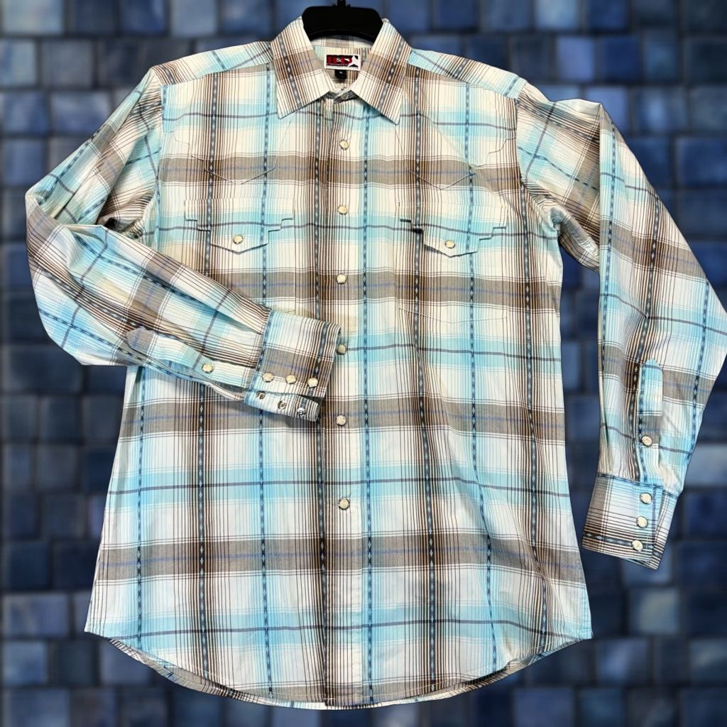 Chemise Jhane Barnes Taille M - Couleur Teal Manches Longues - Occasion Très Bon état