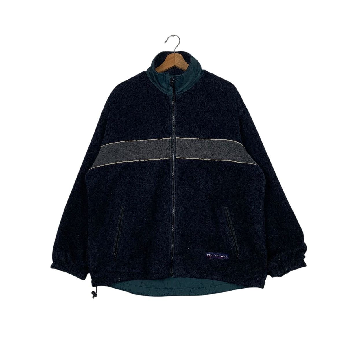 Japanese Brand Polo Bi-Way Sentroran Fleece Jacket Size US L / EU 52-54 / 3 - 1 Thumbnail