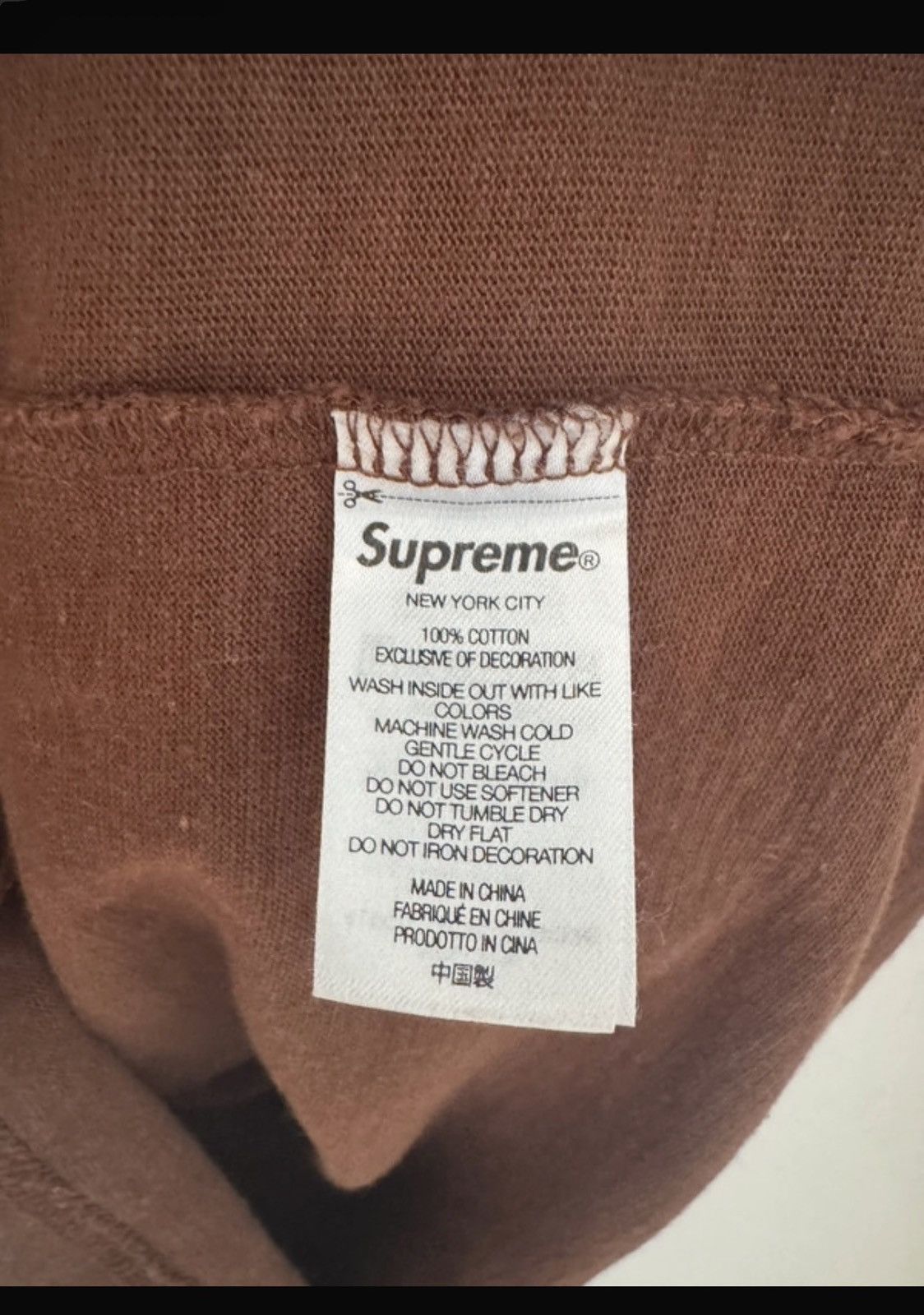 Supreme Supreme burgundy T-shirt!! Size US L / EU 52-54 / 3 - 4 Thumbnail