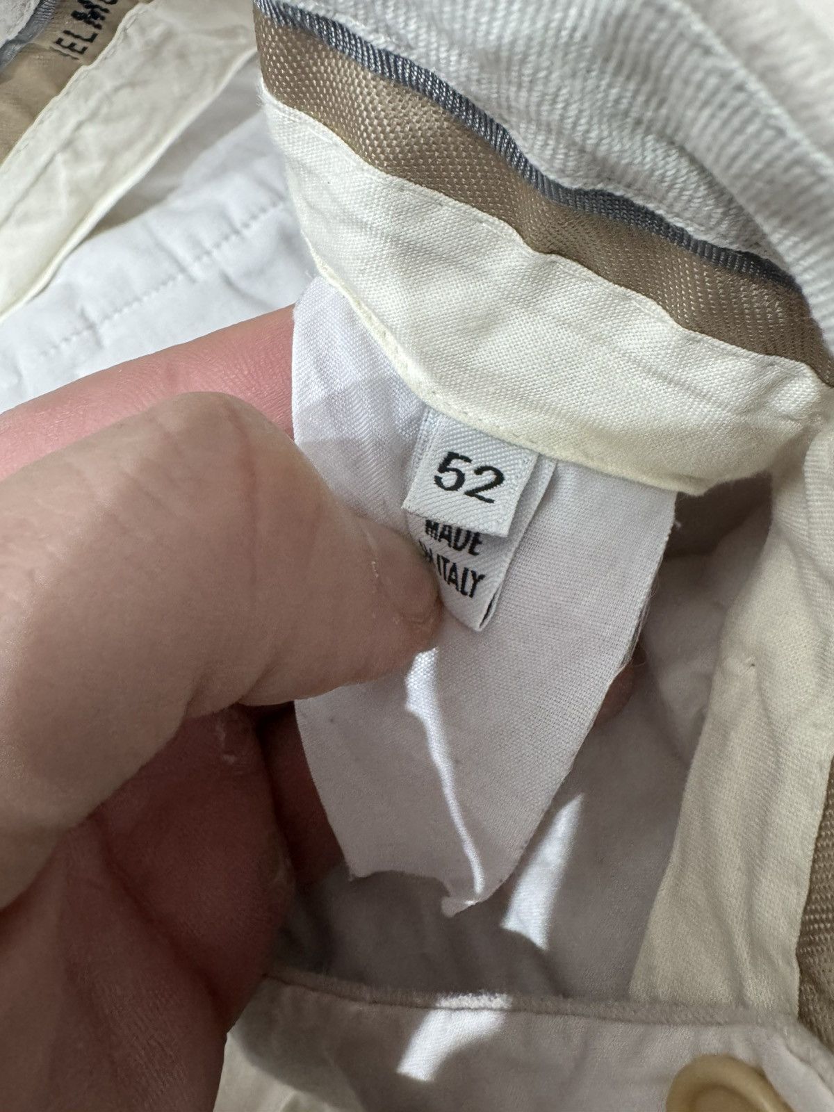 Helmut Lang HELMUT LANG Button Chinos pants light cream white Size US 36 / EU 52 - 4 Thumbnail