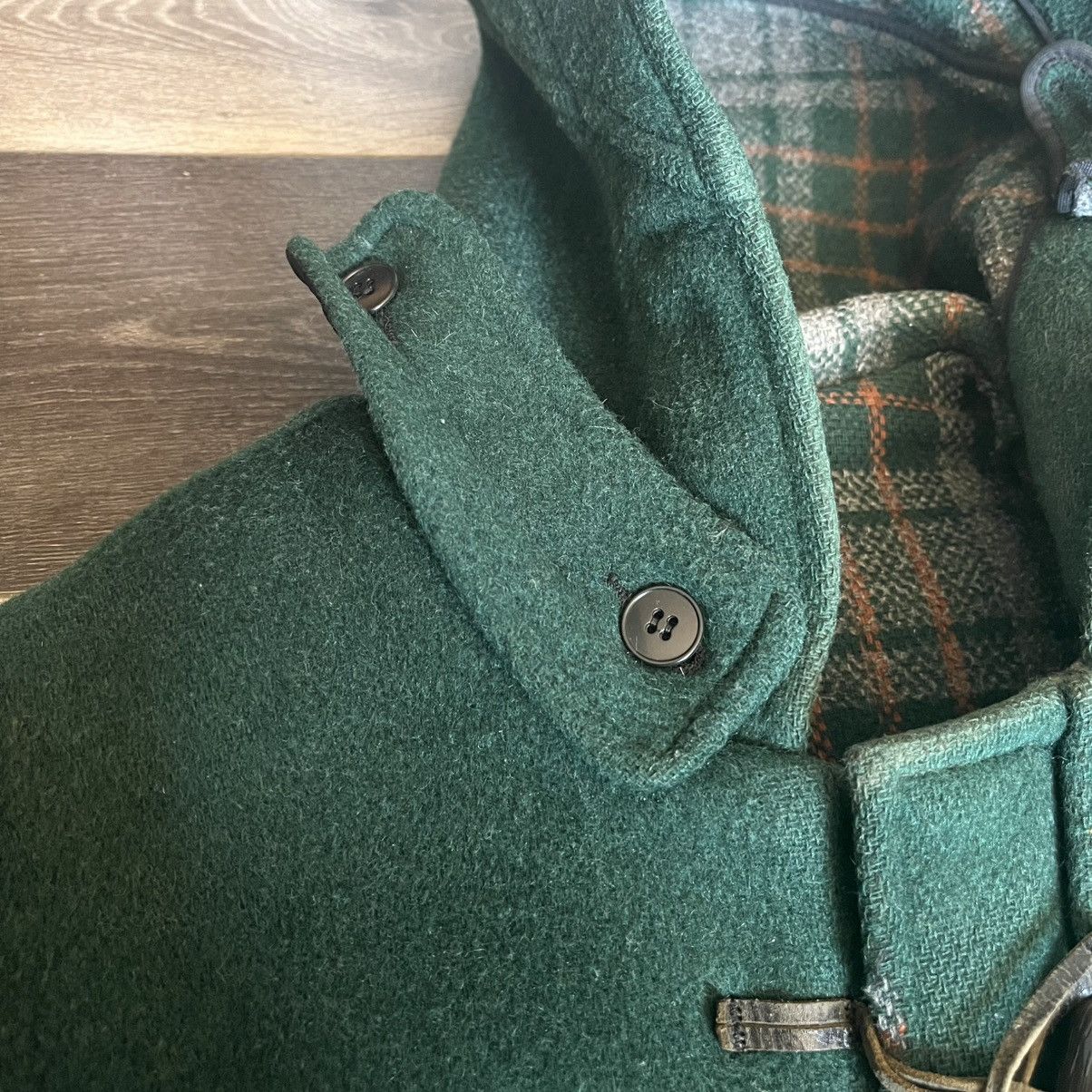 Gloverall Vintage Gloverall The Original Duffle Pea Coat Wool Green Size US XL / EU 56 / 4 - 11 Thumbnail