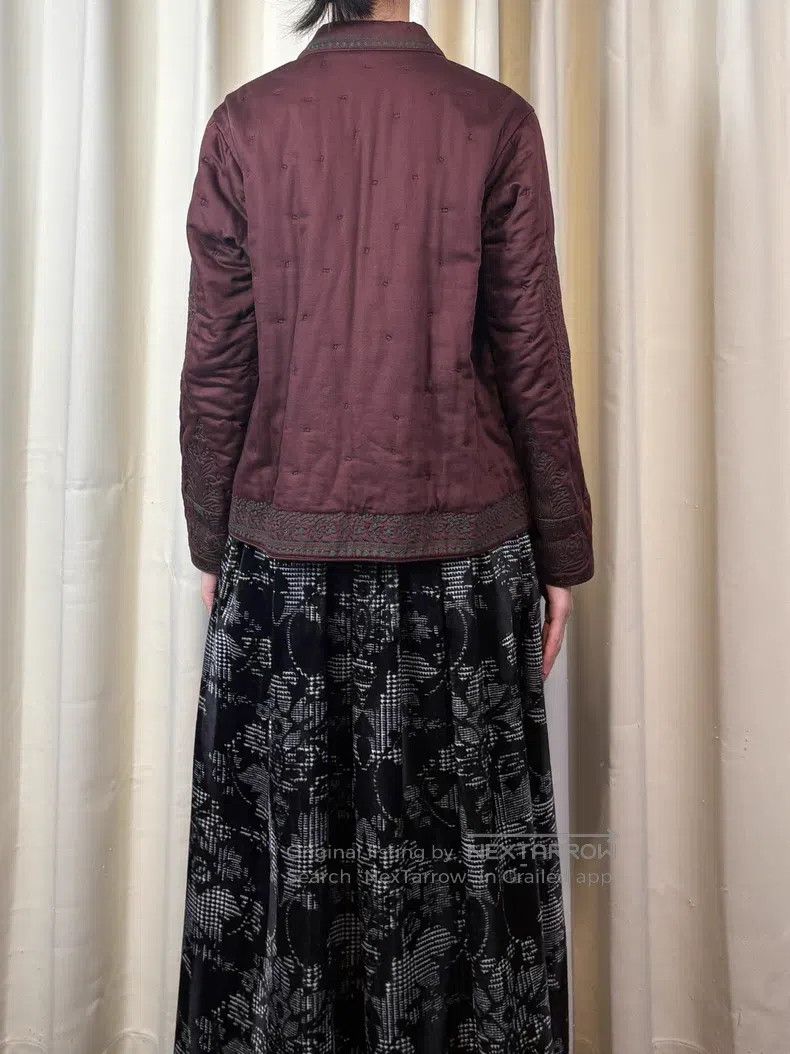 Issey Miyake Issey Miyake Handmade Double-Sided Plant Embroidered Coat Size M / US 6-8 / IT 42-44 - 3 Thumbnail
