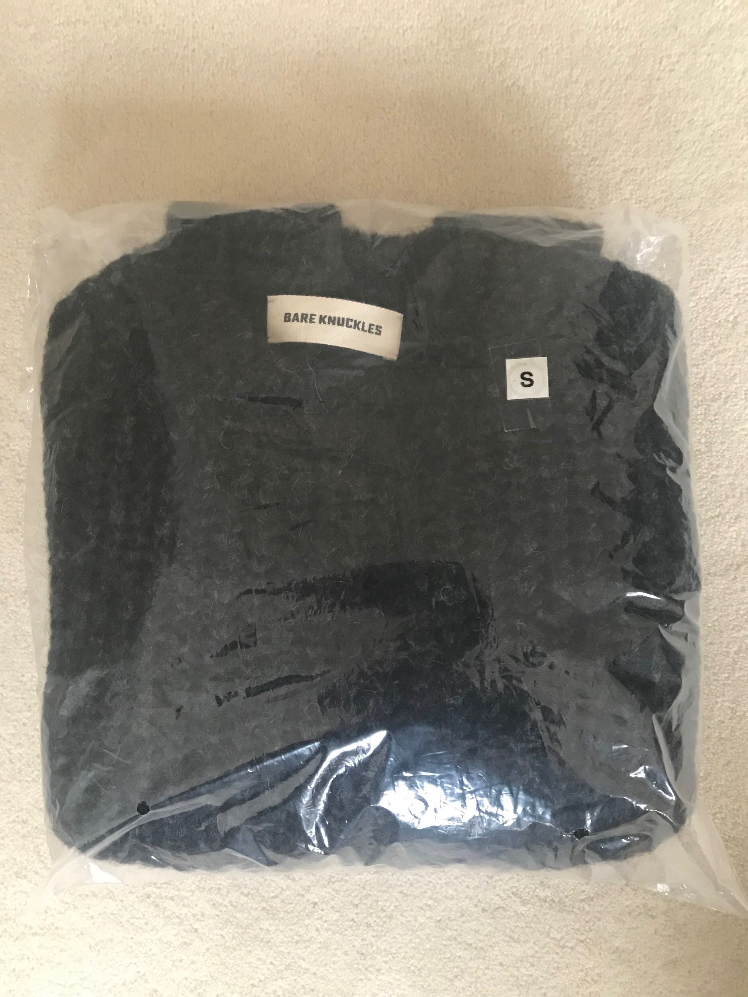 Pre-owned Bare Knuckles Euston English Rib Sweater In Charcoal