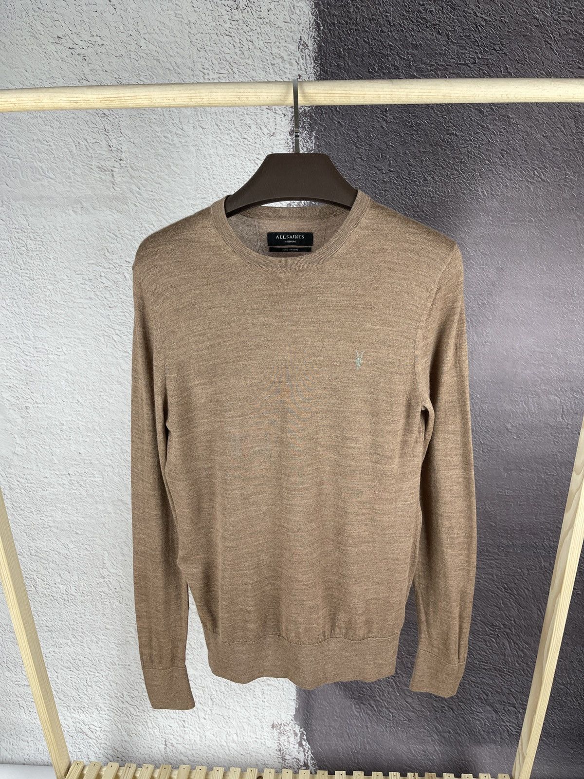 Allsaints Allsaints mode merino crew neck brown wool sweater Size US M / EU 48-50 / 2 - 1 Thumbnail
