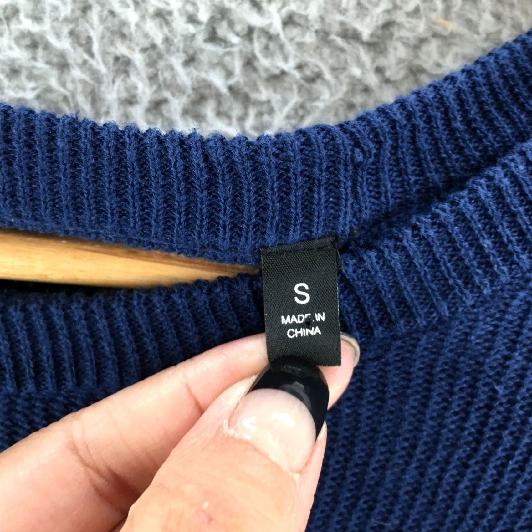 Kenneth Cole Kenneth Cole Pullover Sweater Womens Small Blue Knitted Long Sleeve Round Neck Size S / US 4 / IT 40 - 7 Thumbnail