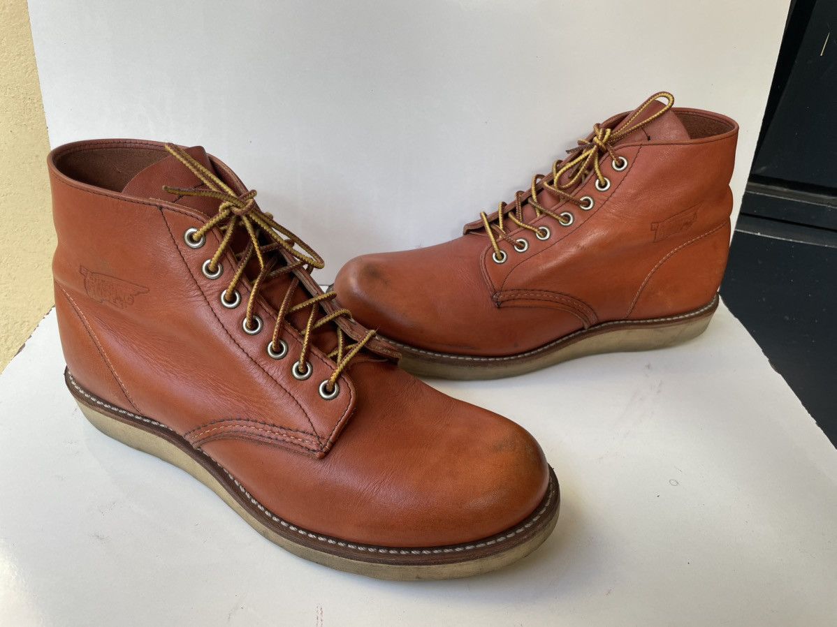 Red Wing Red Wing 8166 Round-Toe Brown Leather Men's Boots USA 9.5 Size US 9.5 / EU 42-43 - 8 Thumbnail
