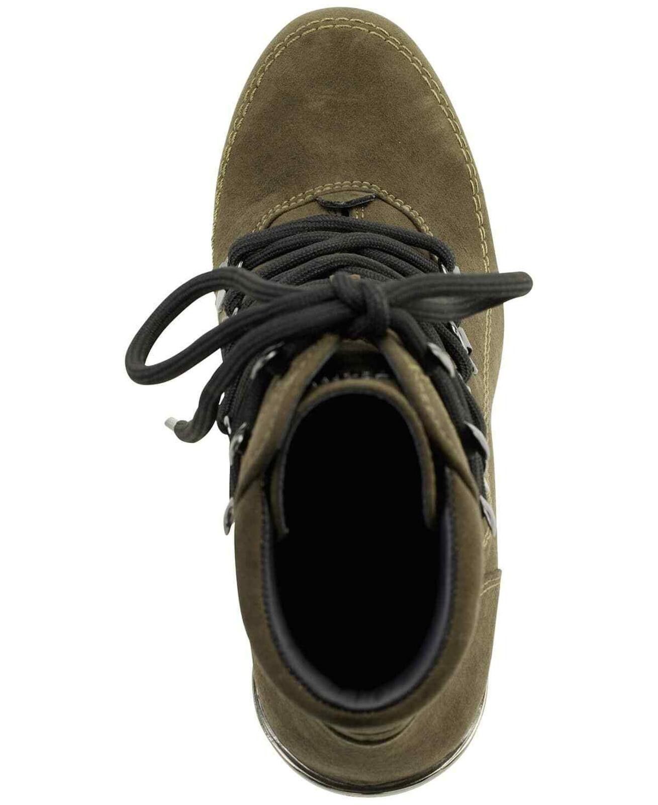 DKNY DKNY Women's Lenni Lace-Up Platform Block-Heel Boots Size US 5 / IT 35 - 4 Thumbnail