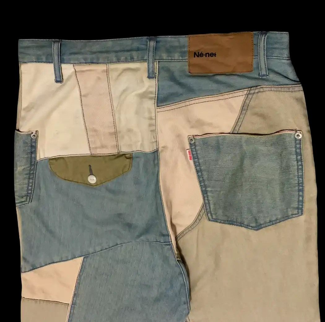 Ne-Net Issey Miyake Ne-Net Cats Crazy Kapital Patchwork Pants Size US 30 / EU 46 - 6 Thumbnail