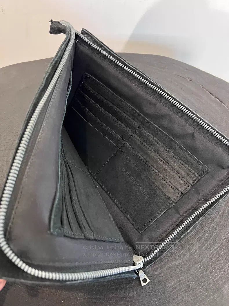 Boris Bidjan Saberi Boris Bidjan Saberi 11by bbs mainline suede wallet with pa Size ONE SIZE - 2 Thumbnail