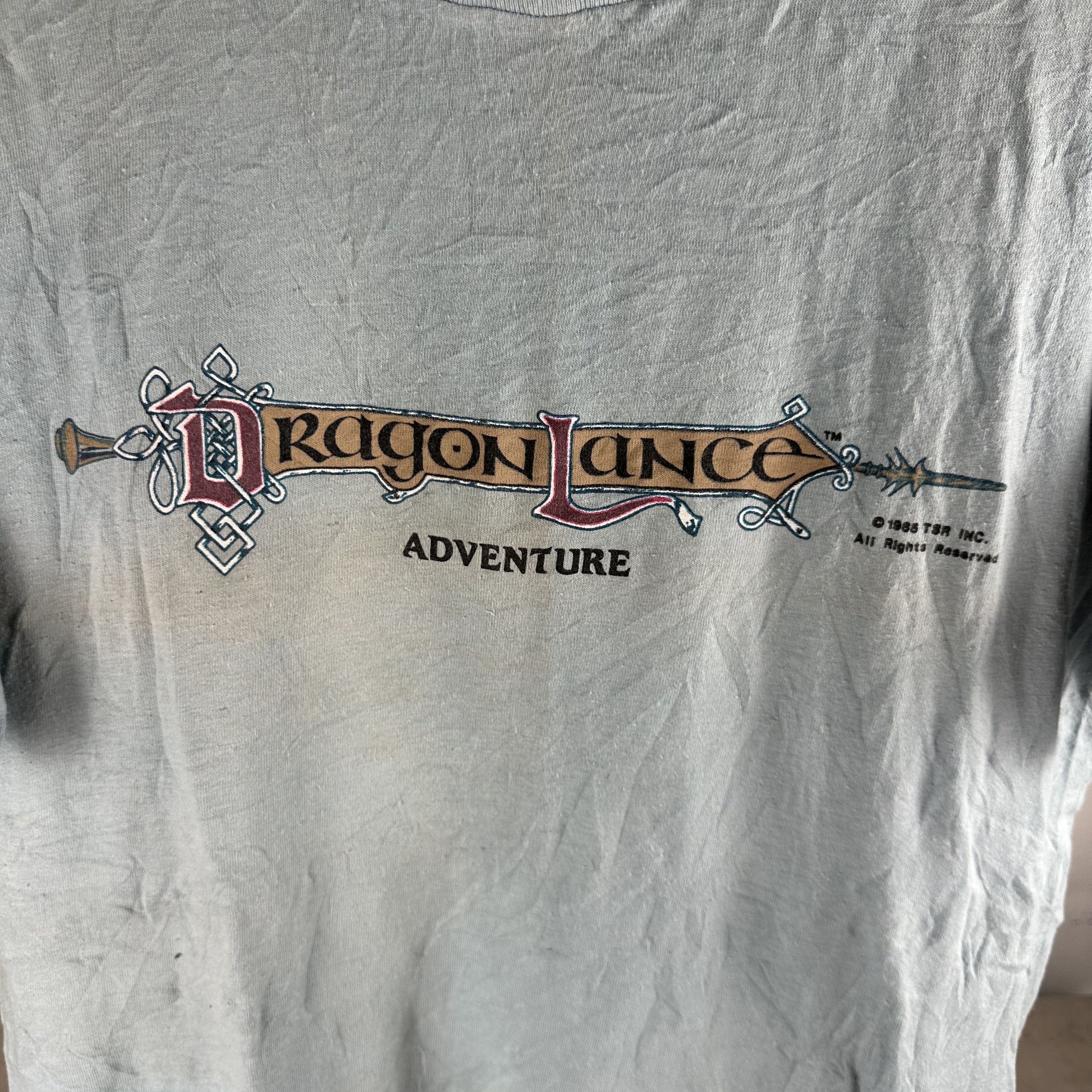 Vintage Vintage 80s DragonLance Adventure Fantasy Book T-Shirt Size US L / EU 52-54 / 3 - 2 Thumbnail