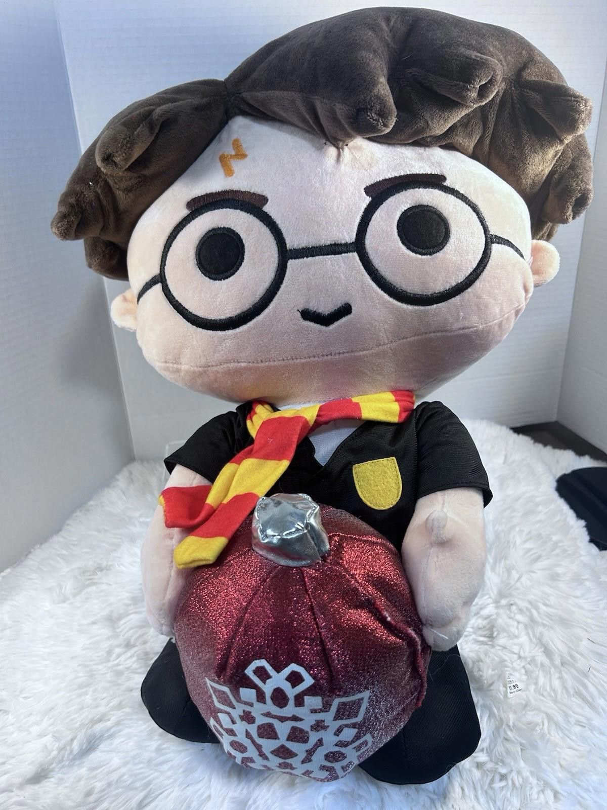 Gemma.H Uomo Harry Potter 20" Plush Yellow Scar Christmas Bulb Big HP Size ONE SIZE - 6 Thumbnail