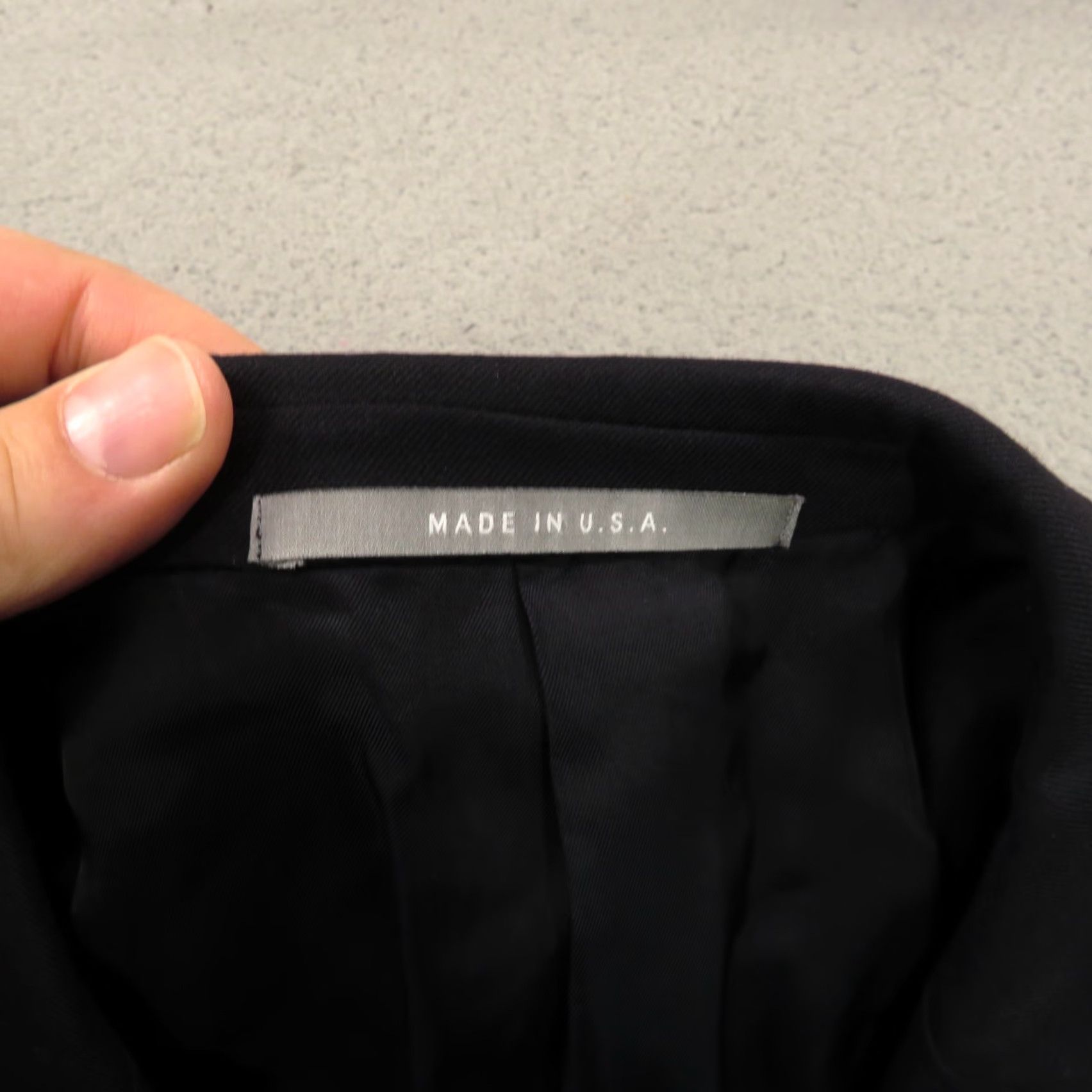 Loro Piana Hickey Freeman Loro Piana Blazer 46L Super 130s Tasmanian Worsted Wool Navy Coat Mens Size 46R - 7 Thumbnail