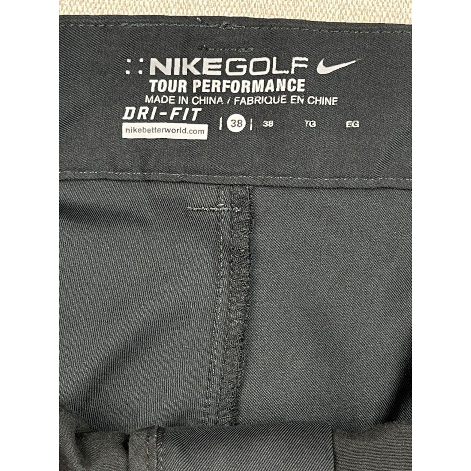 Nike Nike Mens Golf Shorts Dri Fit Tour Performance Black Flat Front Stretch Sz 38 Size US 38 / EU 54 - 3 Thumbnail