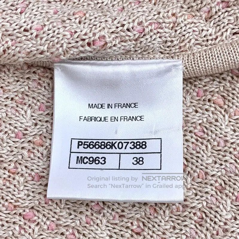 Chanel Pink Silk Cardigan for Women .