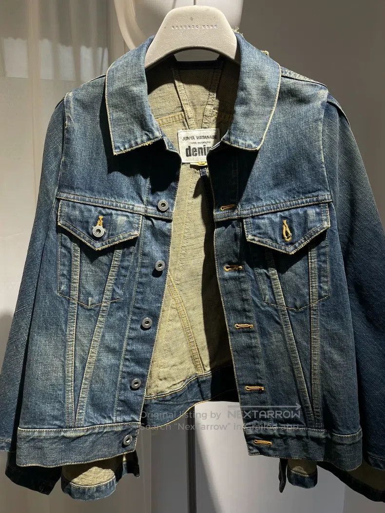 Junya Watanabe Junya Watanabe Denim Shawl Coat Size US S / EU 44-46 / 1 - 2 Thumbnail
