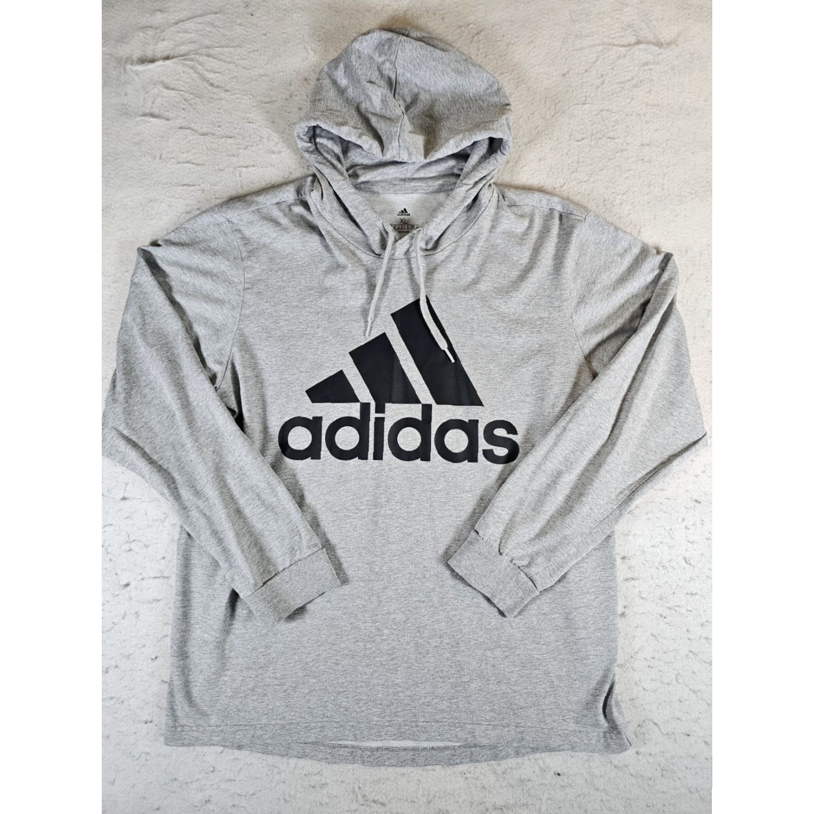 Adidas Adidas Signature Long Sleeve Hooded Jumper T-Shirt Mens XL Gray/Black Size US XL / EU 56 / 4 - 2 Thumbnail