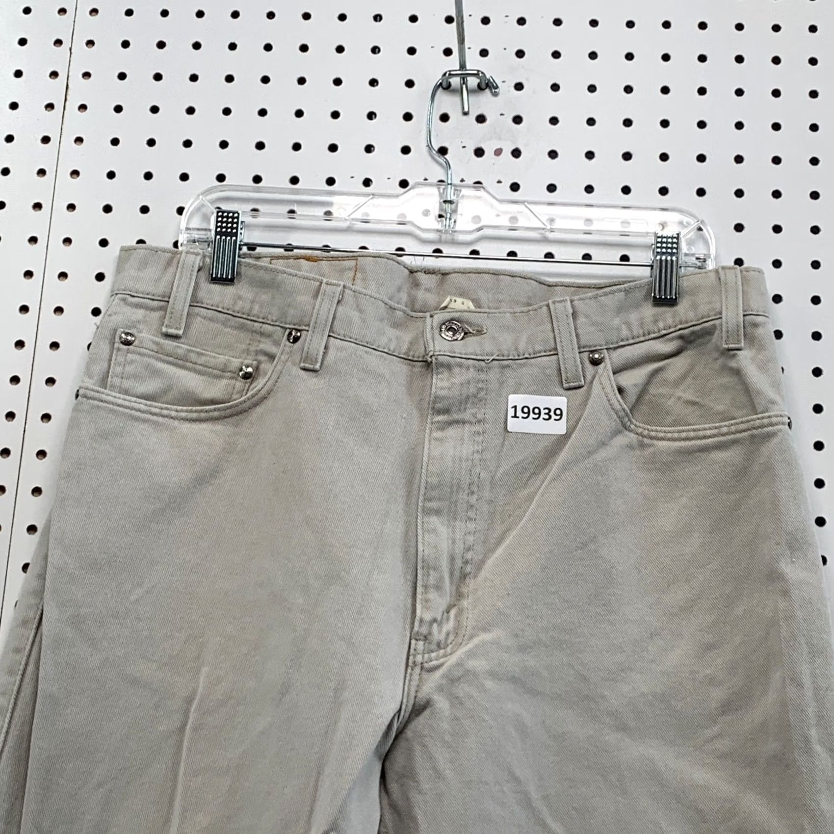 Levi's VINTAGE Levis 540 Jeans Mens 36x29 Fits 34x27 Beige Denim Relaxed Made USA 90s Size US 36 / EU 52 - 7 Thumbnail