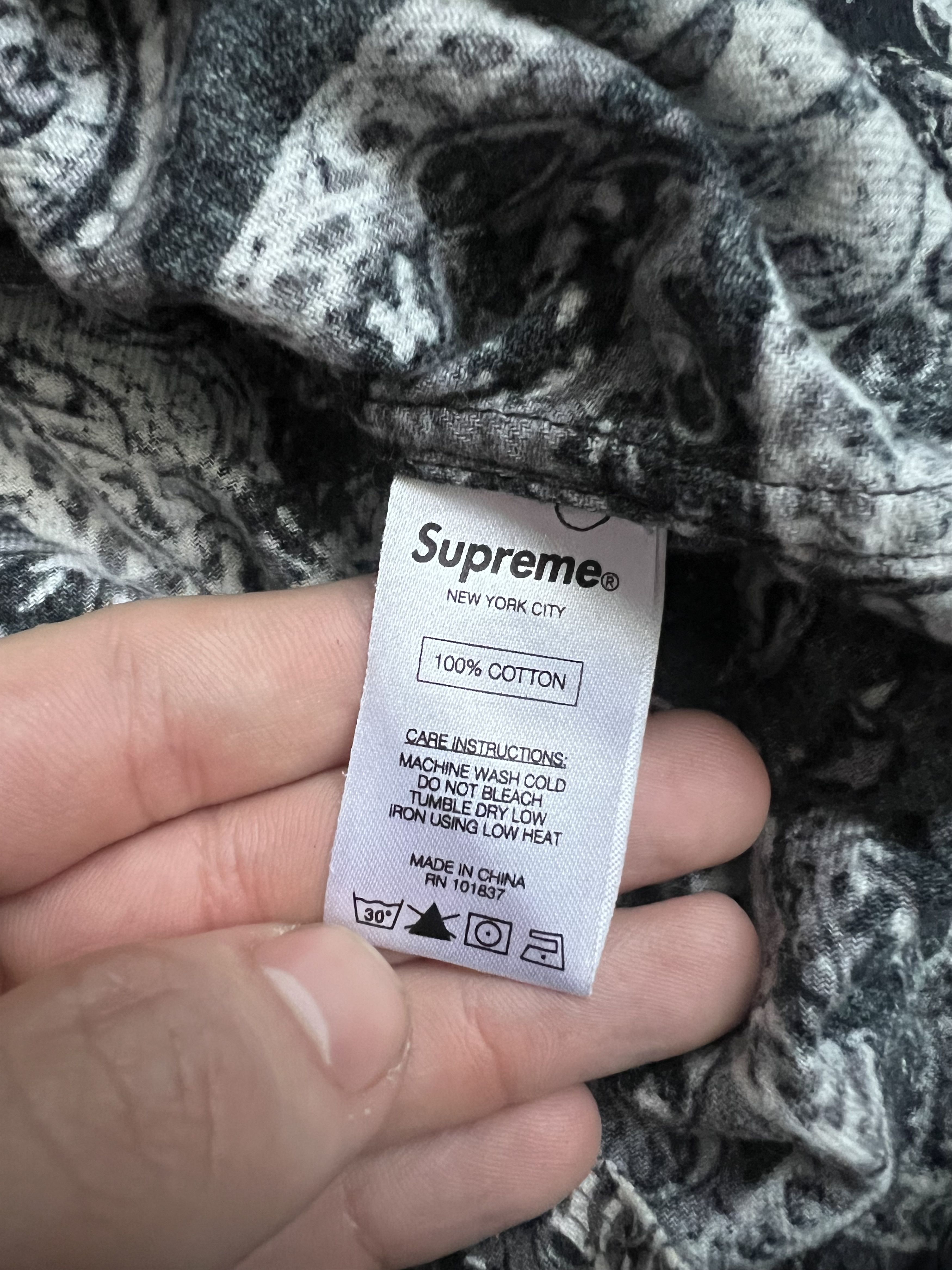 Other Supreme Broken Paisley Flannel Zip Up Shirt Size US L / EU 52-54 / 3 - 4 Thumbnail