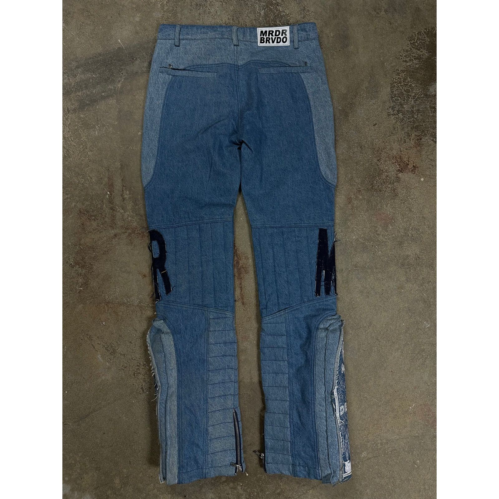 Who Decides War WDW Moto Denim Light Wash Navy Used 32 Size US 32 / EU 48 - 2 Thumbnail