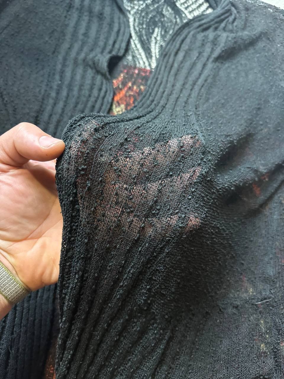 Japanese Brand × Vintage Vintage black longline Roman streetwear cardigan Size 3XL / US 20-22 - 6 Thumbnail