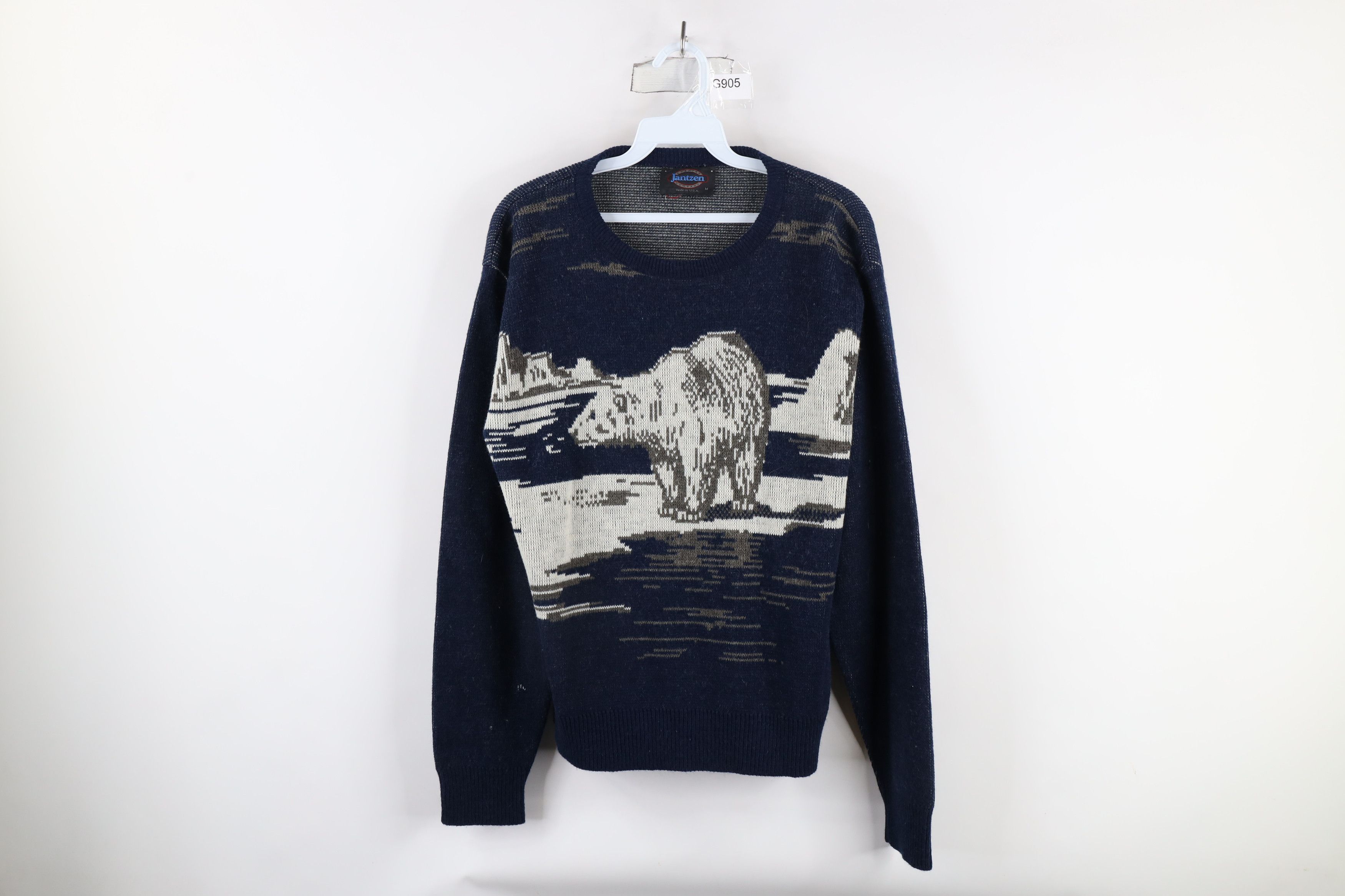 Vintage Vintage 70s Streetwear Bear All Over Print Knit Sweater USA Size US M / EU 48-50 / 2 - 1 Thumbnail