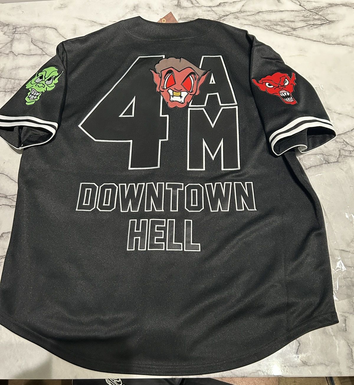 Supreme Supreme Mitchell & ness downtown hell baseball jersey