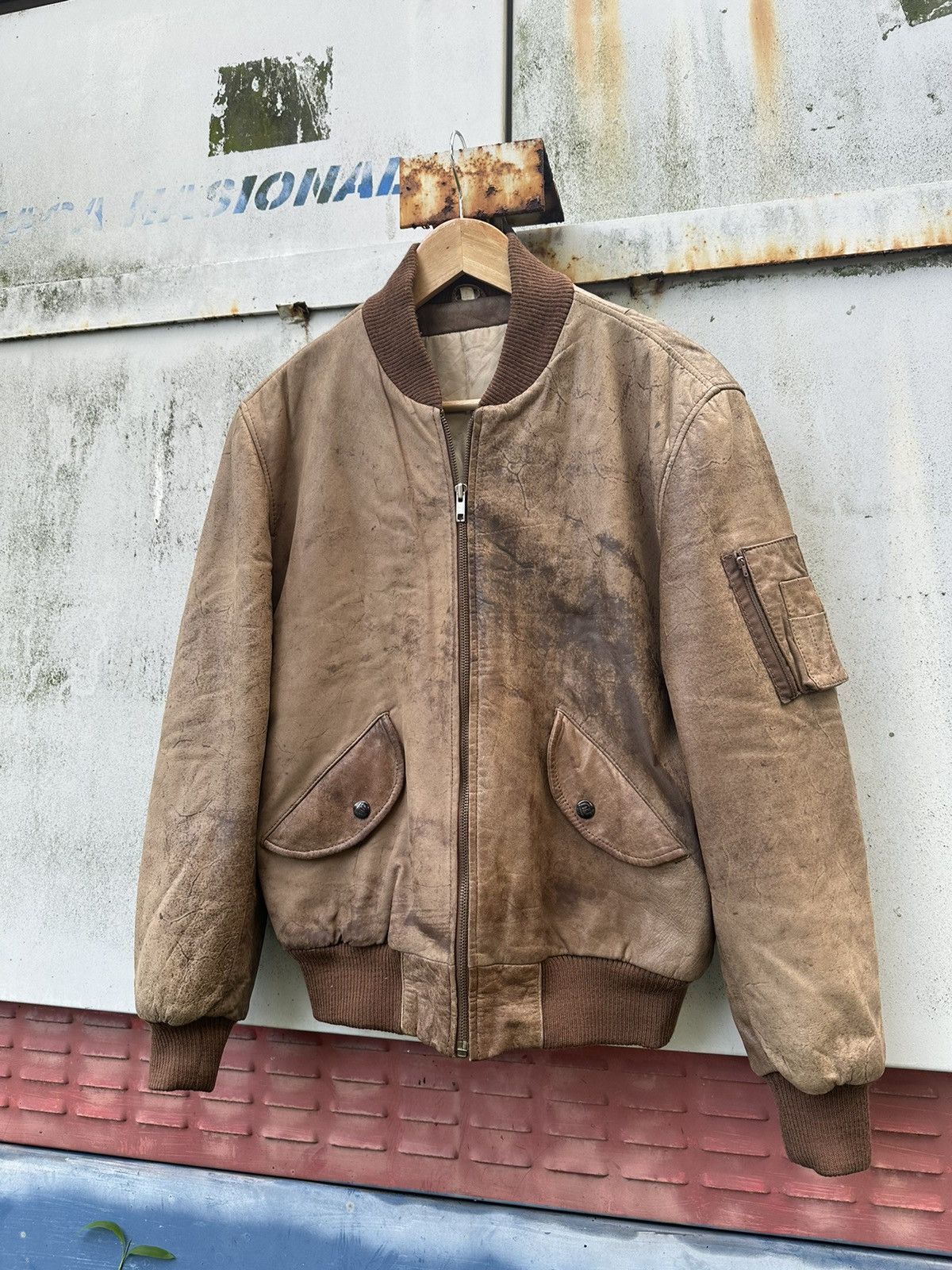 Vintage 👹Vintage Robert Copotoeh Brown Leather Jacket Size US S / EU 44-46 / 1 - 5 Thumbnail