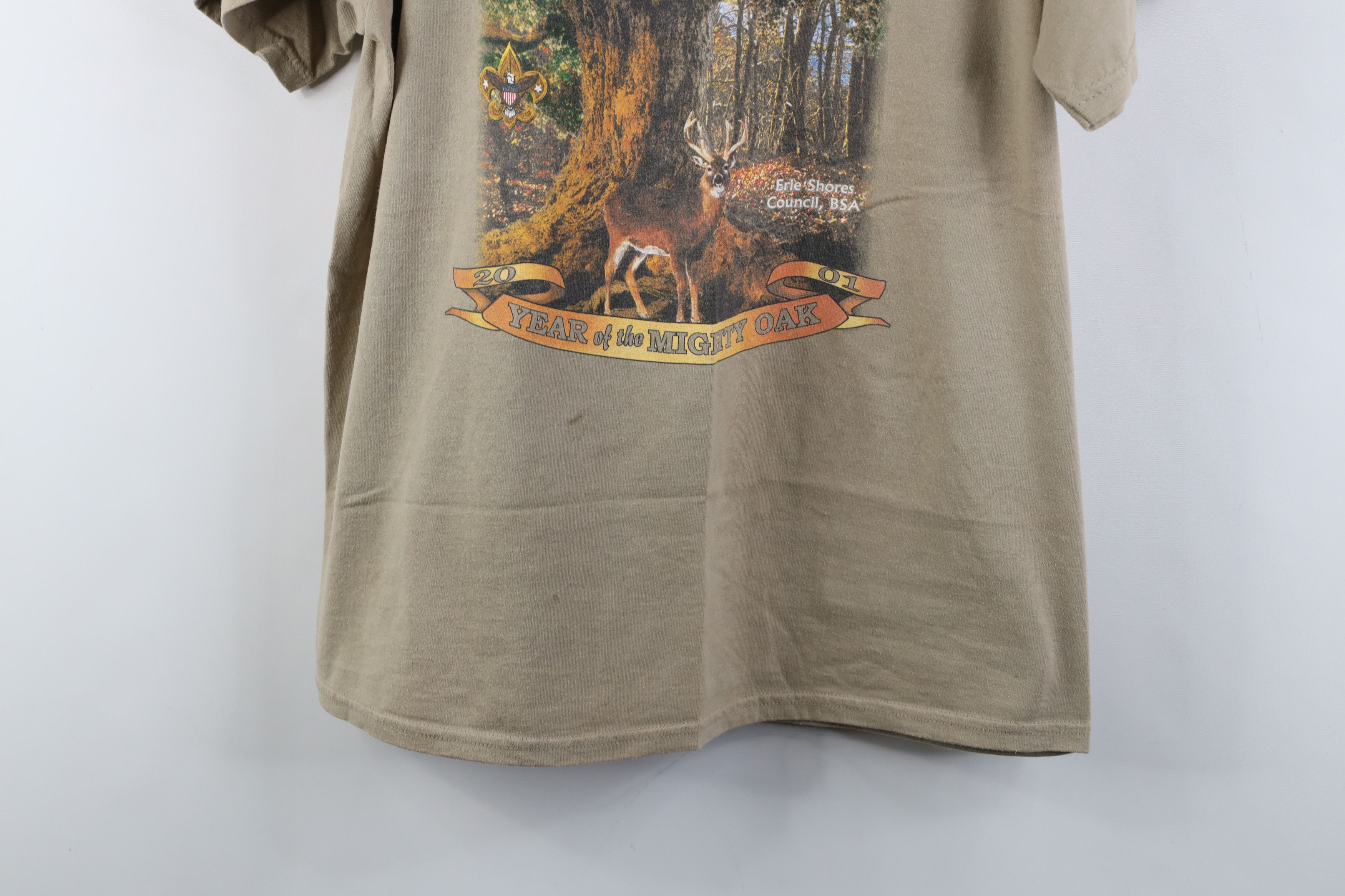 Fruit Of The Loom Vintage Y2K 2001 Boys of America Legend of Frontier T-Shirt Size US L / EU 52-54 / 3 - 3 Thumbnail