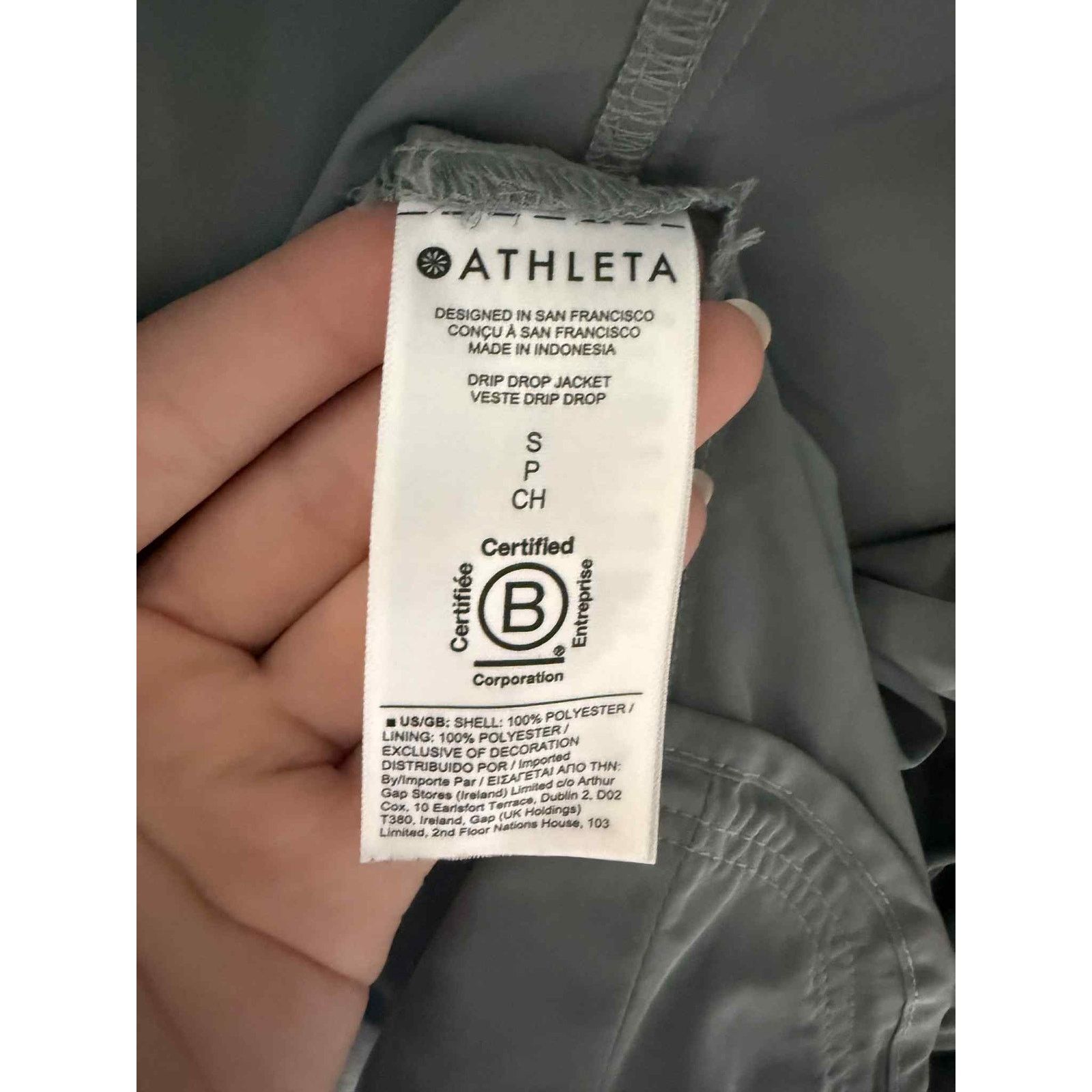 Athleta Athleta Drip Drop Water Repellent Jacket with Hood Grey S Size S / US 4 / IT 40 - 12 Thumbnail