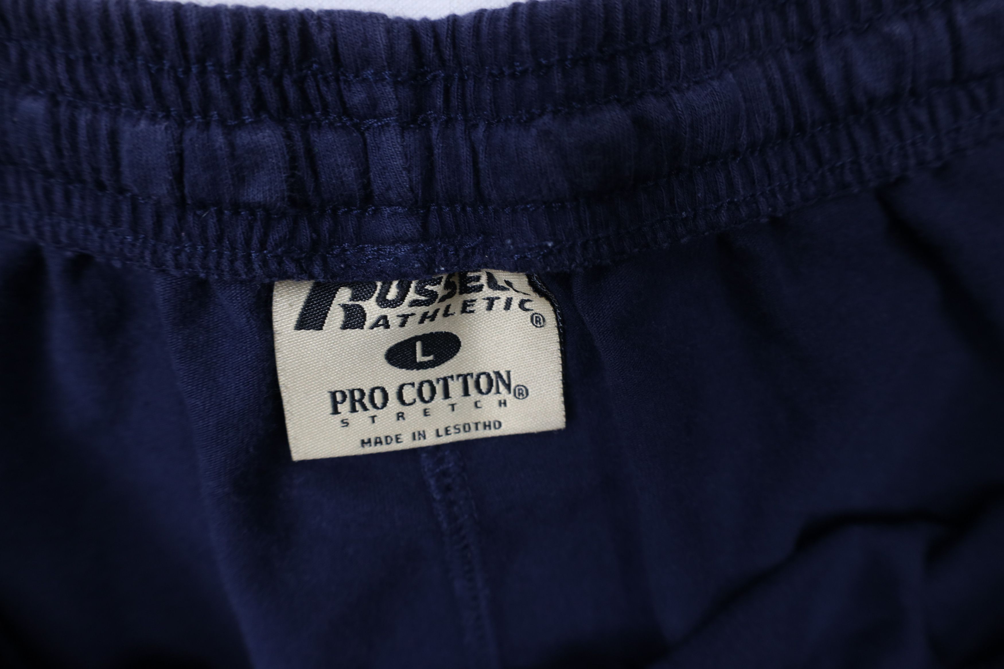 Russell Athletic × Vintage Vintage 90s Russell Athletic Above Knee Shorts Navy Blue Size US 34 / EU 50 - 10 Thumbnail