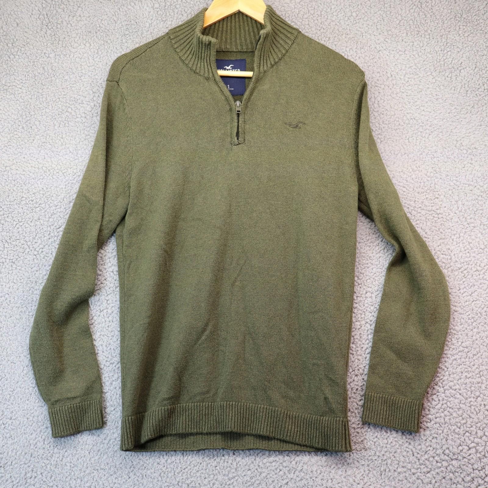 Hollister Hollister Pullover Sweatshirt Men Small 1/4 Zip Cotton Olive Size US S / EU 44-46 / 1 - 1 Thumbnail
