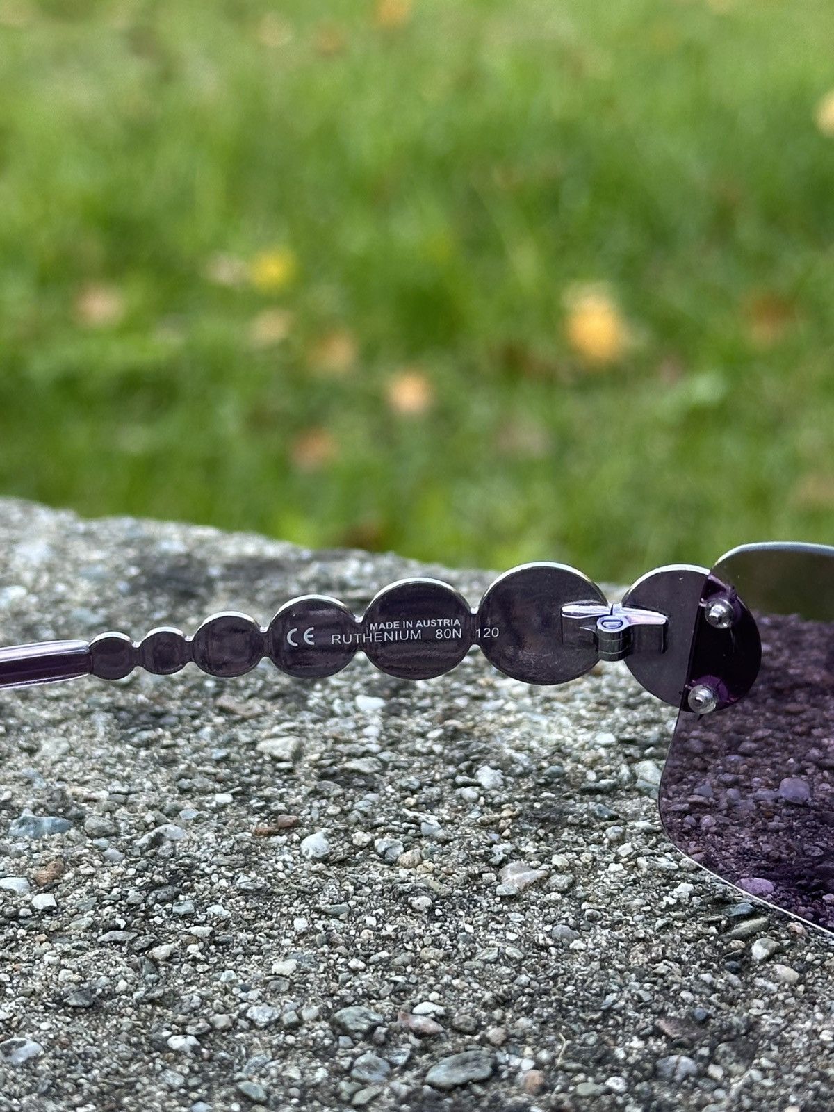 Dior Vintage Christian Dior Sunglasses Ruthenium 80N 120 Purple Size ONE SIZE - 9 Thumbnail
