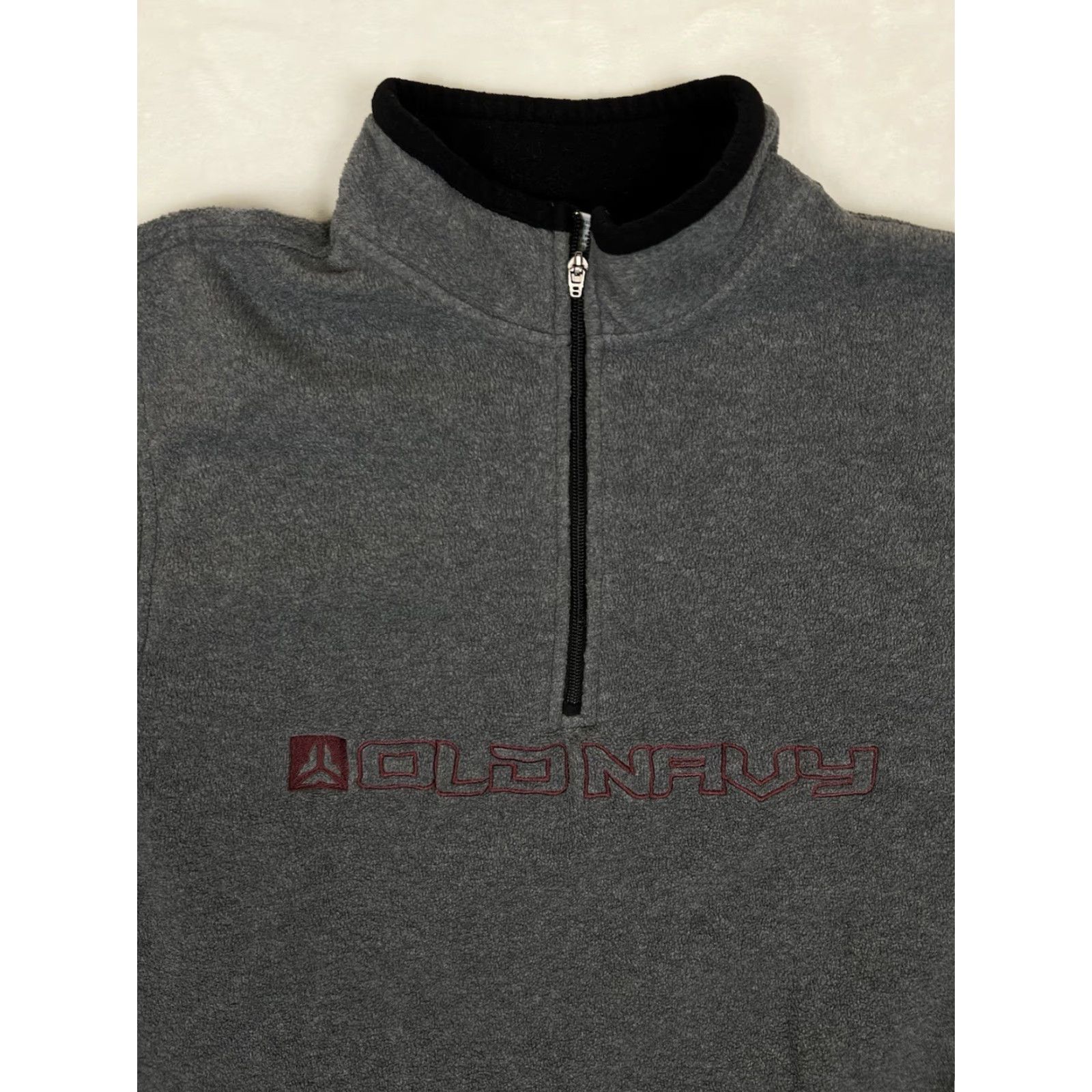 Old Navy VINTAGE Old Navy Sweatshirt 1/4 Zip Fleece Gray 2XL Mens Pullover 90s Y2K Classic Outdoor Walking Size US XXL / EU 58 / 5 - 2 Thumbnail