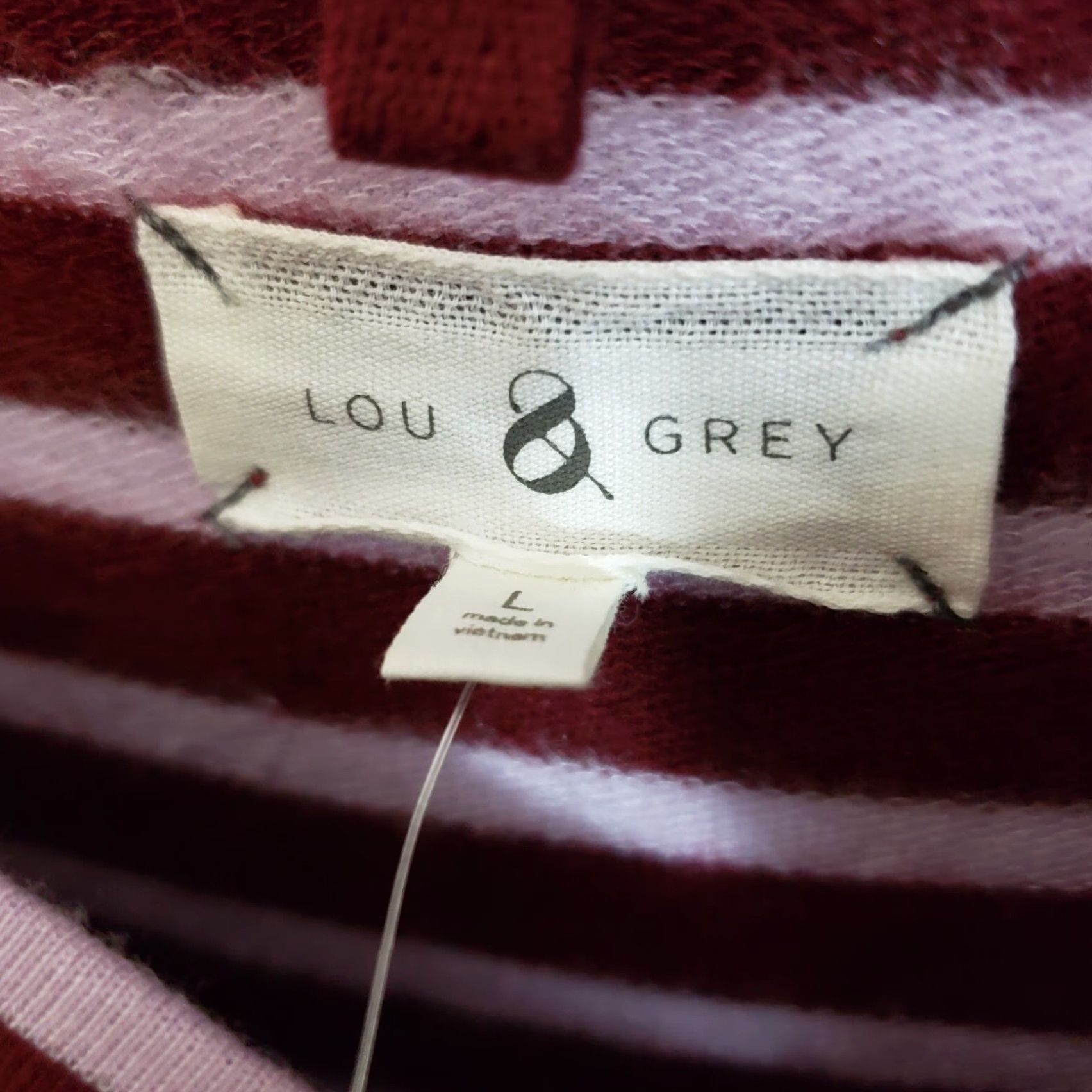 Lou & Grey Lou & Grey Womens Long Sleeve Dress L Striped Rayon Blend Multicolor Casual Mini 90s? Size L / US 10 / IT 46 - 5 Thumbnail