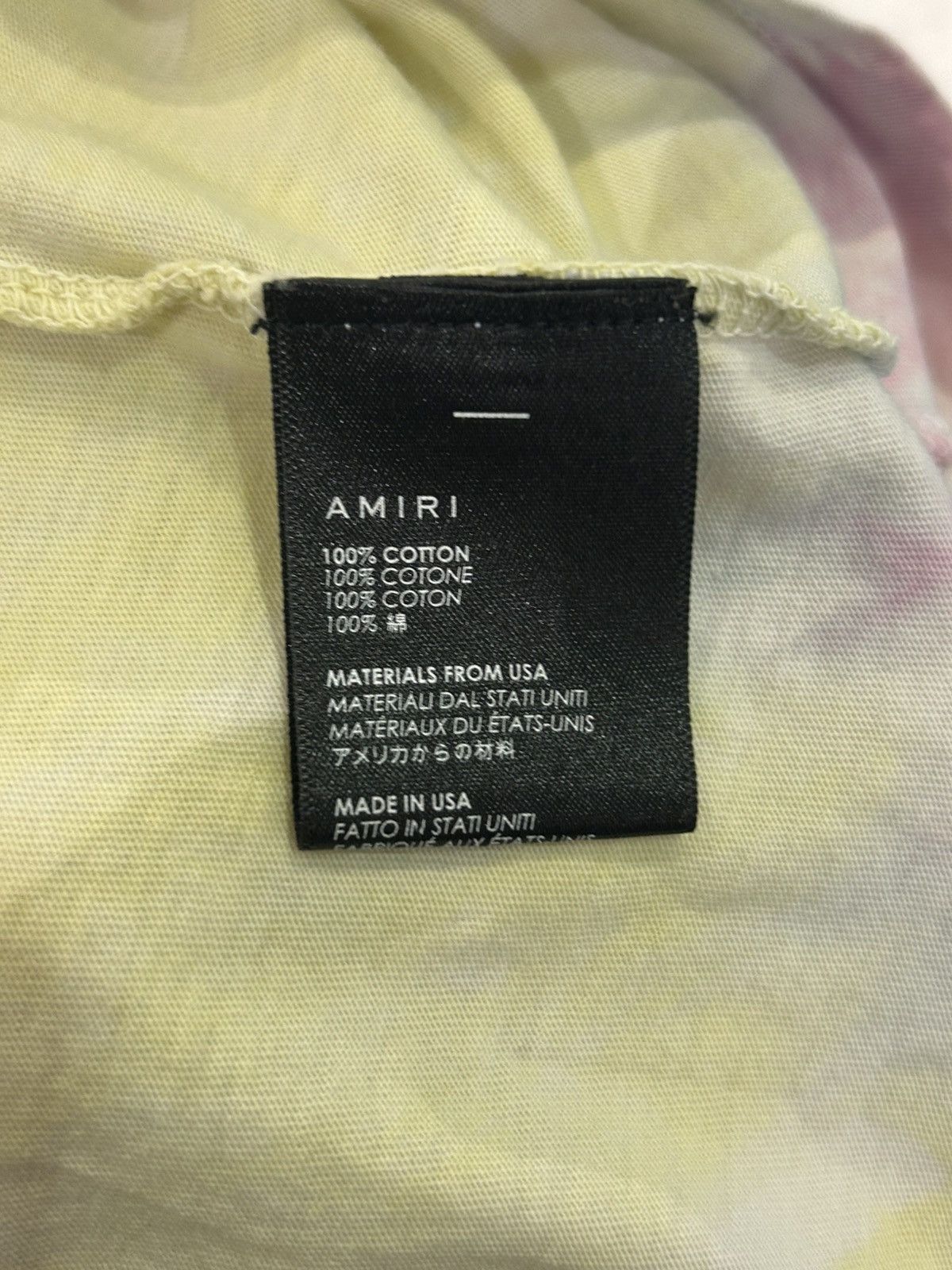 Amiri Amiri Tie Dye Spellout Tee Size US M / EU 48-50 / 2 - 5 Thumbnail