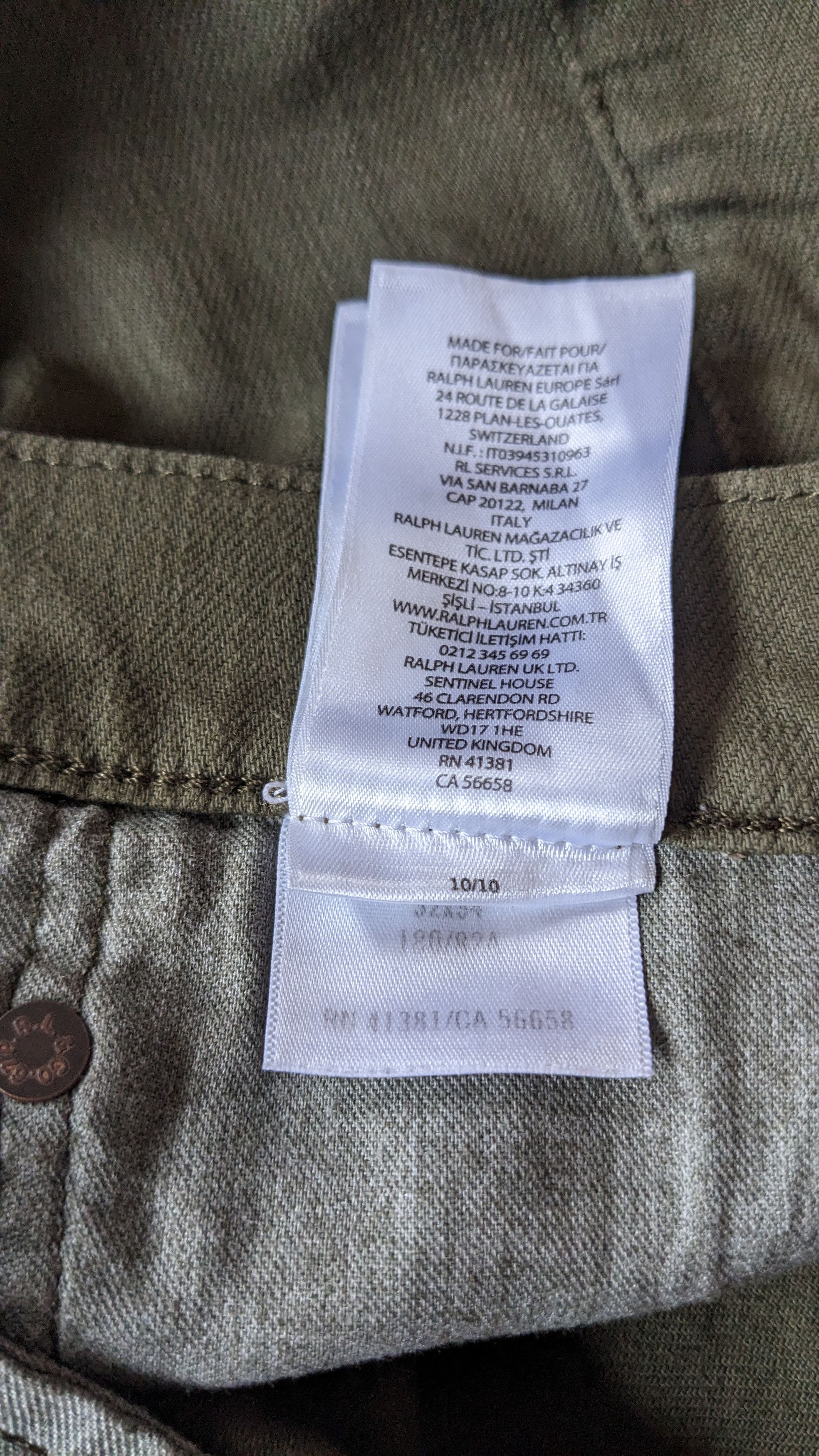 Polo Ralph Lauren Polo Ralph Lauren Men's Sullivan Stretch Jea Olive Green Size US 32 / EU 48 - 13 Thumbnail