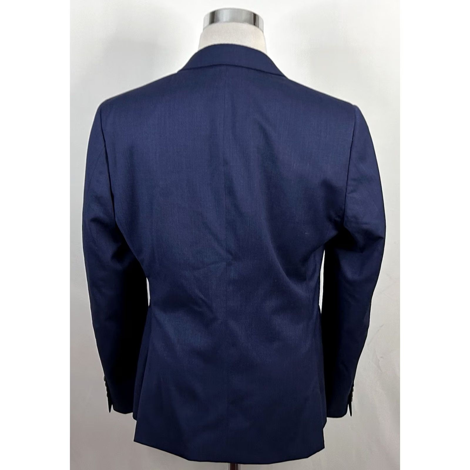 Doublet Indochino Sport Coat Blue 42R 100% Wool Two Button Double Vented Lined Mens Size US XS / EU 42 / 0 - 6 Thumbnail