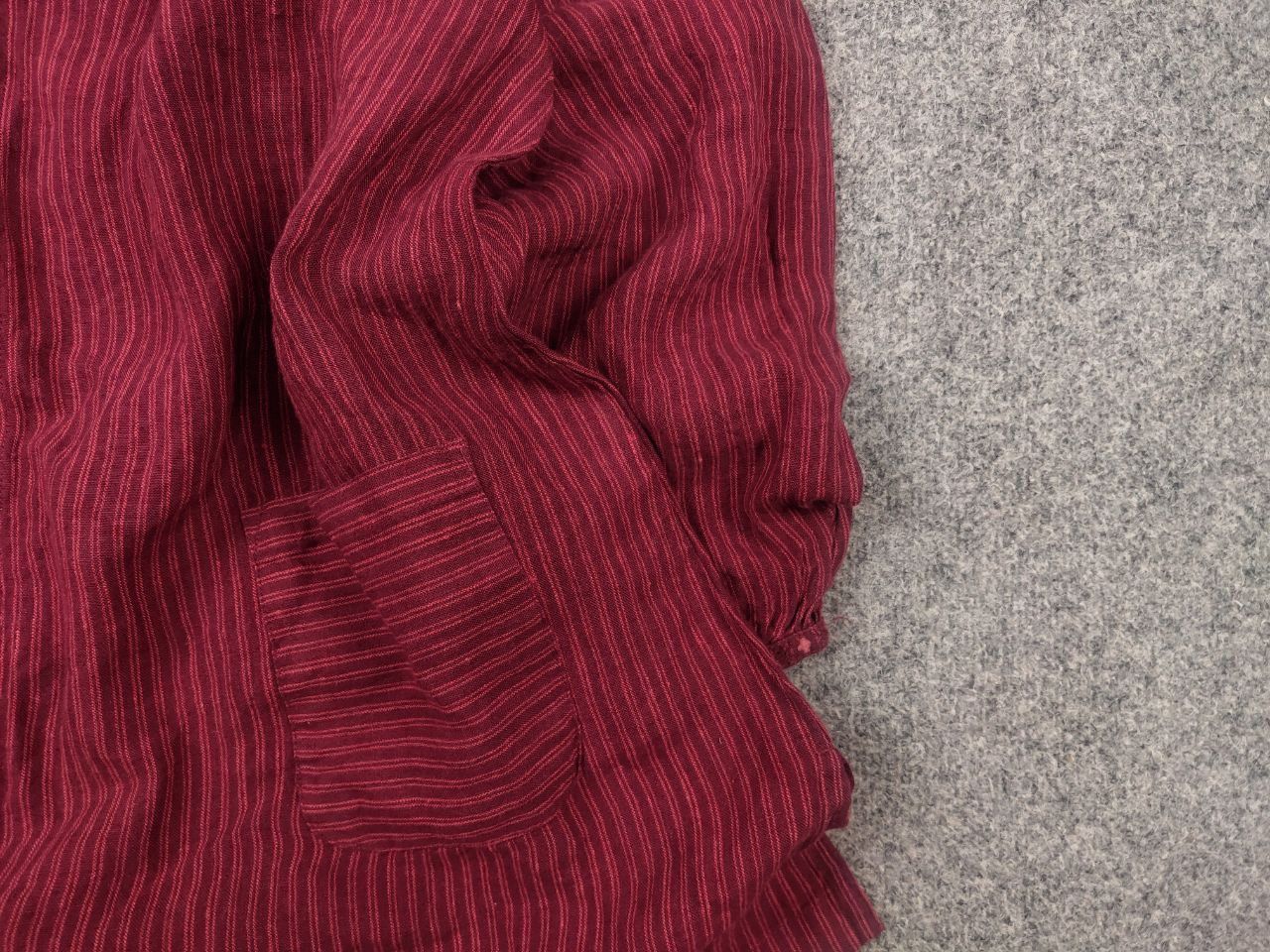 Gudrun Sjoden Gudrun Sjöden Linen Red Striped Button Long Sleeve Tunic Top Size M / US 6-8 / IT 42-44 - 6 Thumbnail