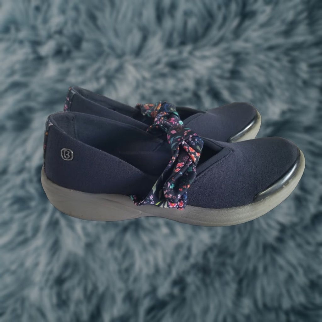 Vintage Bzees Womens Slip-On Bow Comfort Walking Loafers Blue 6.5 M Shoes Women Size US 4 / IT 34 - 1 Thumbnail