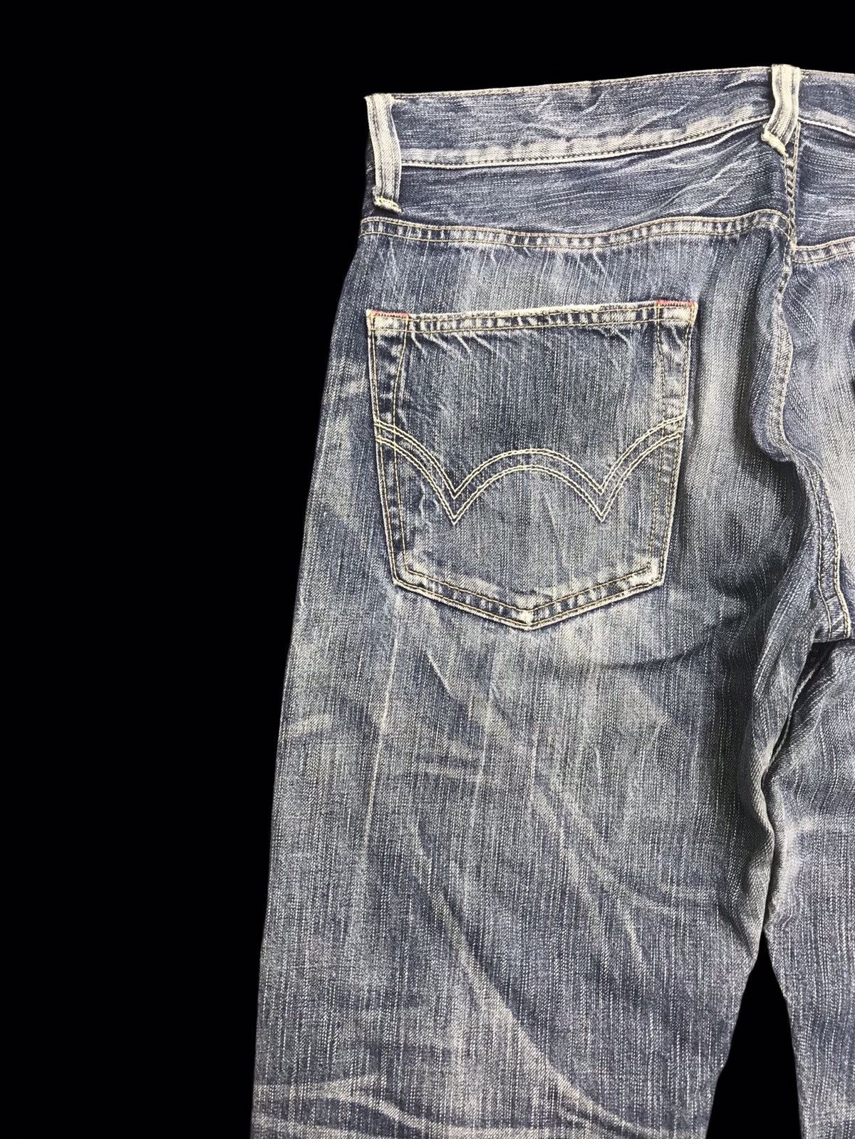 Edwin 💥DENIM ART💥ARCHIVAL EDWIN 503 SICK FADES DENIM F308 Size US 34 / EU 50 - 11 Thumbnail