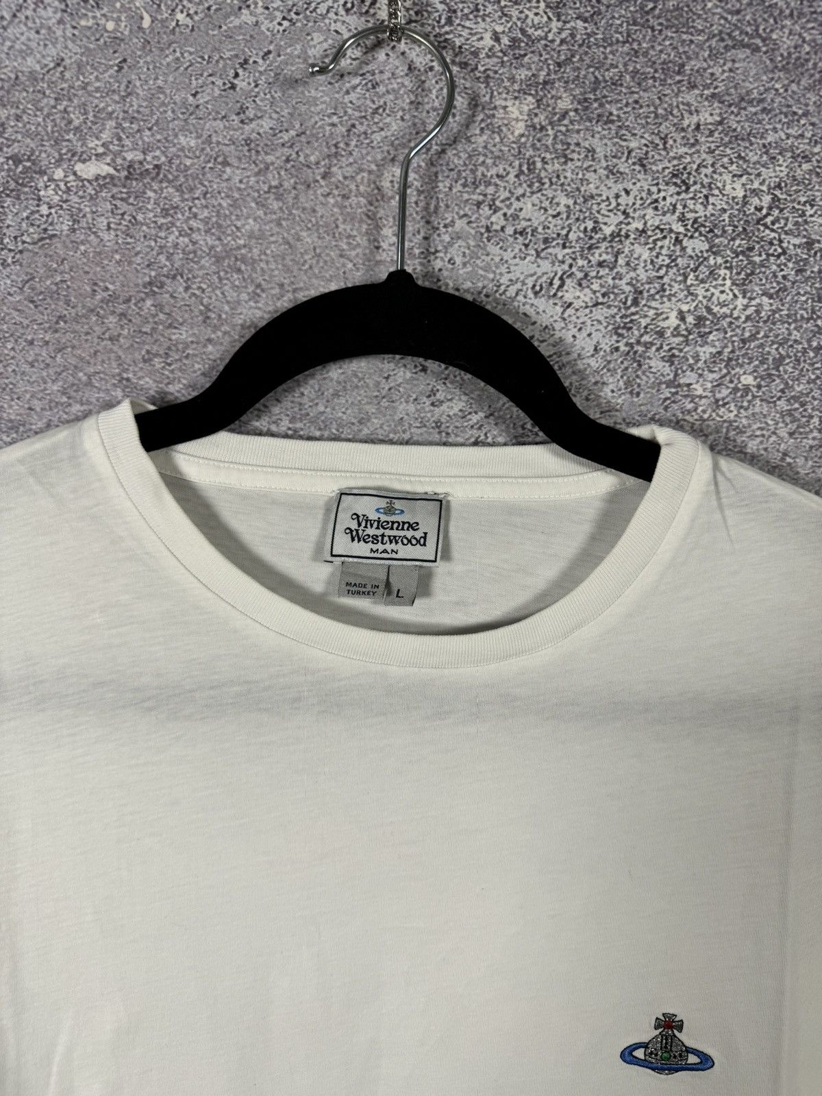 Vivienne Westwood Vivienne Westwood Orbital Embroidered White Men’s T Shirt Size US L / EU 52-54 / 3 - 6 Thumbnail